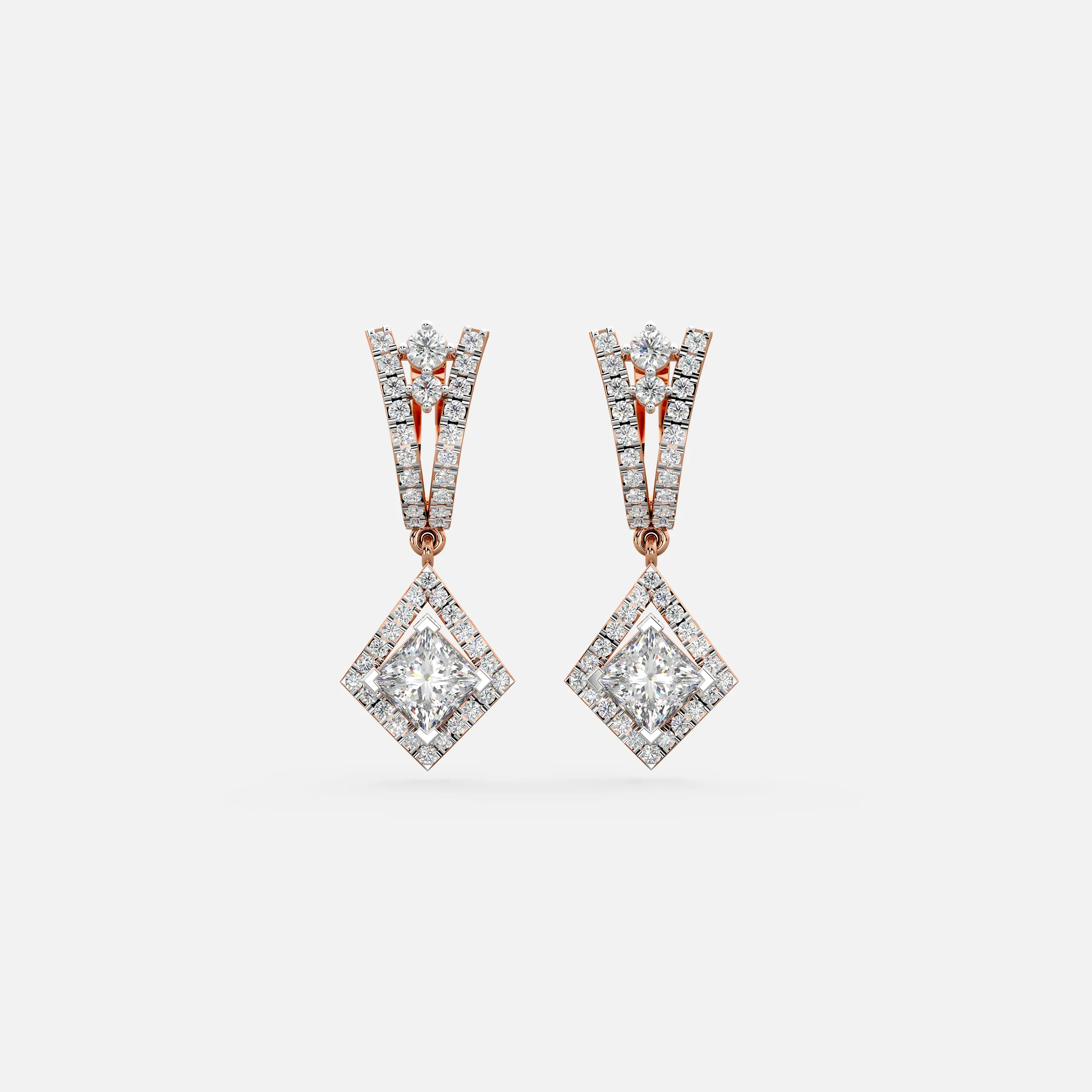 Aurielle Drop Diamond Earrings