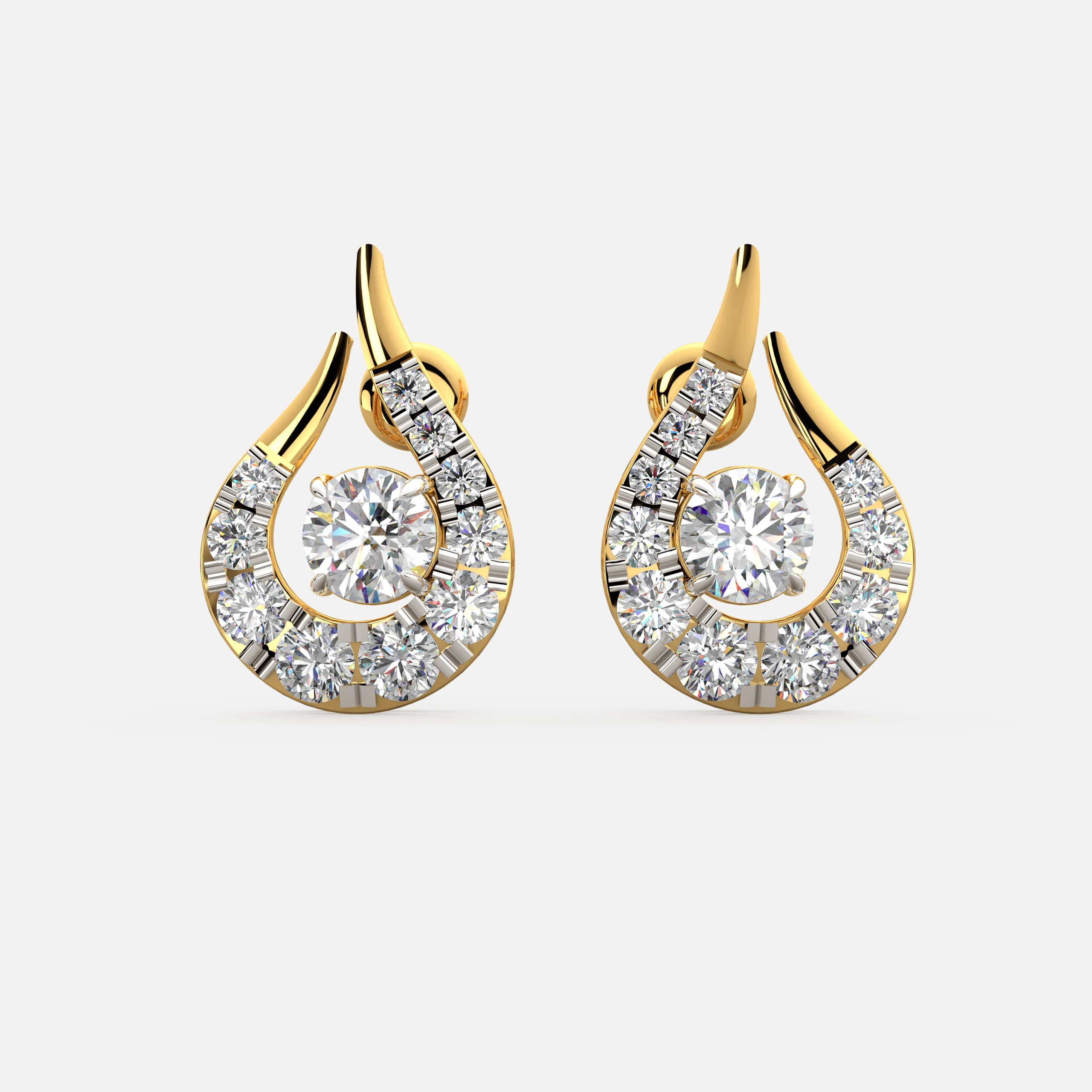 Flame Diamond Earrings