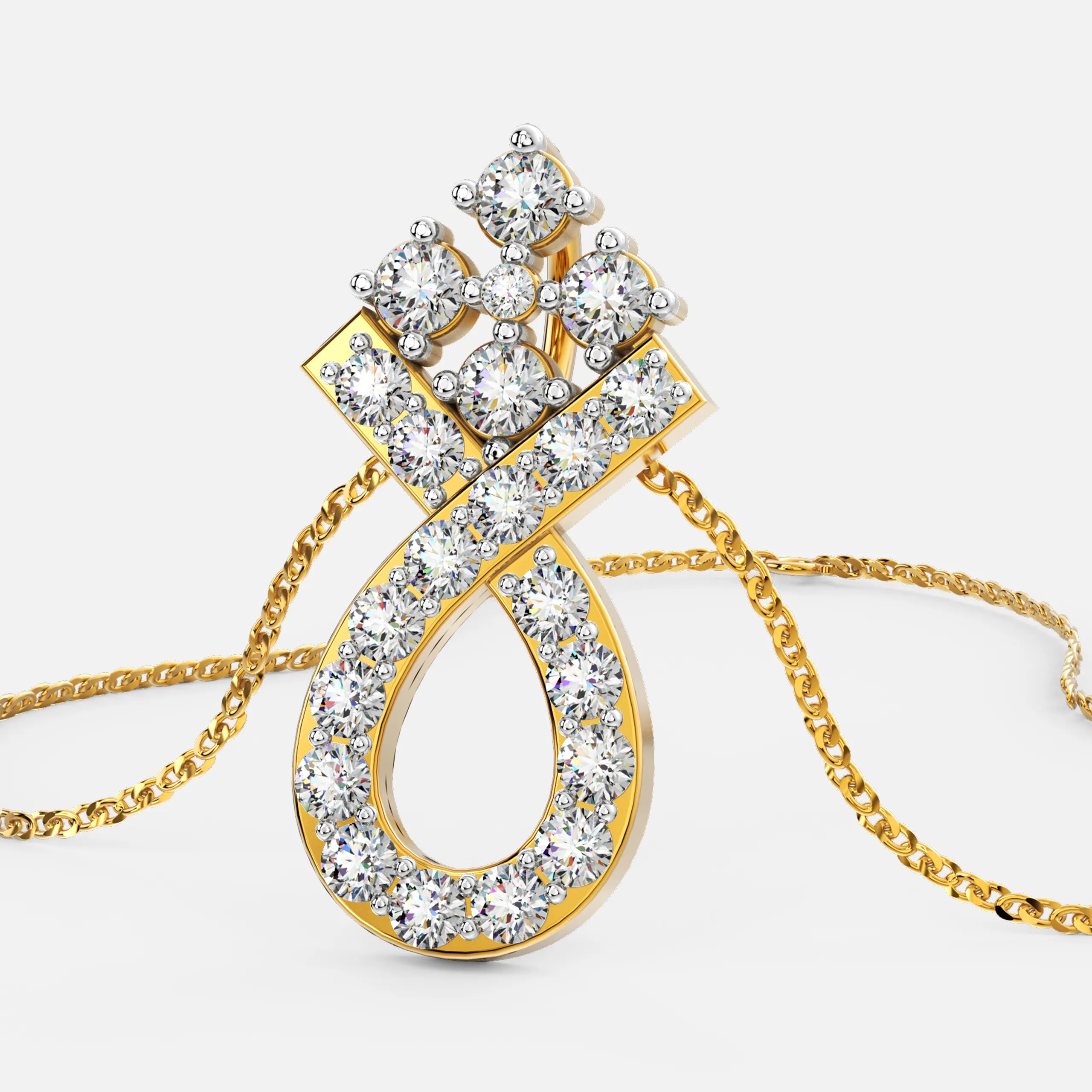 Infinite Flora Diamond Pendant