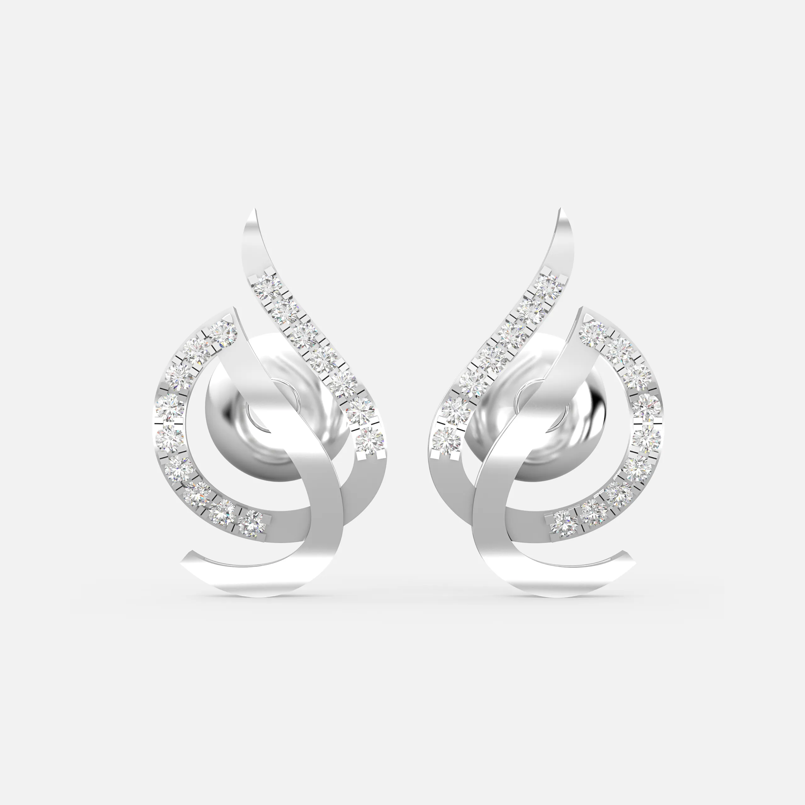 Luxe Twist Diamond Earrings