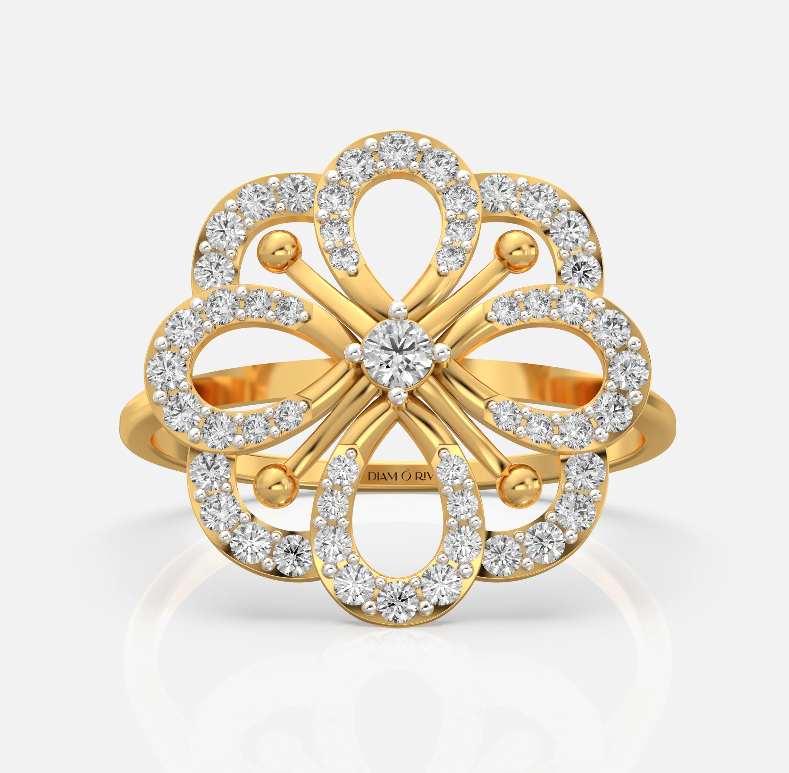 Flora Loop Diamond Ring
