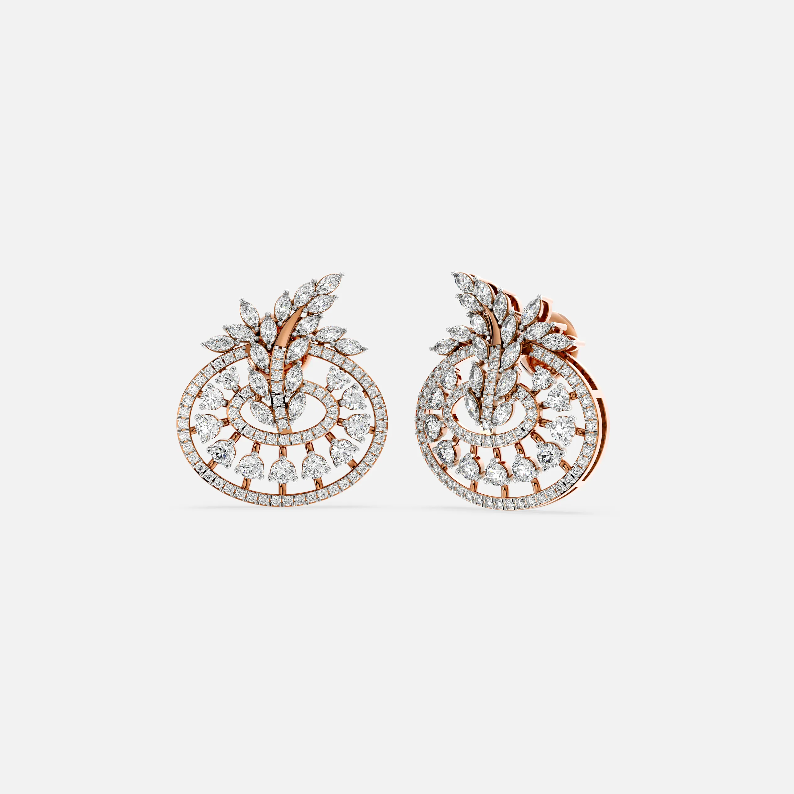 Aurora Spiral Diamond Earrings