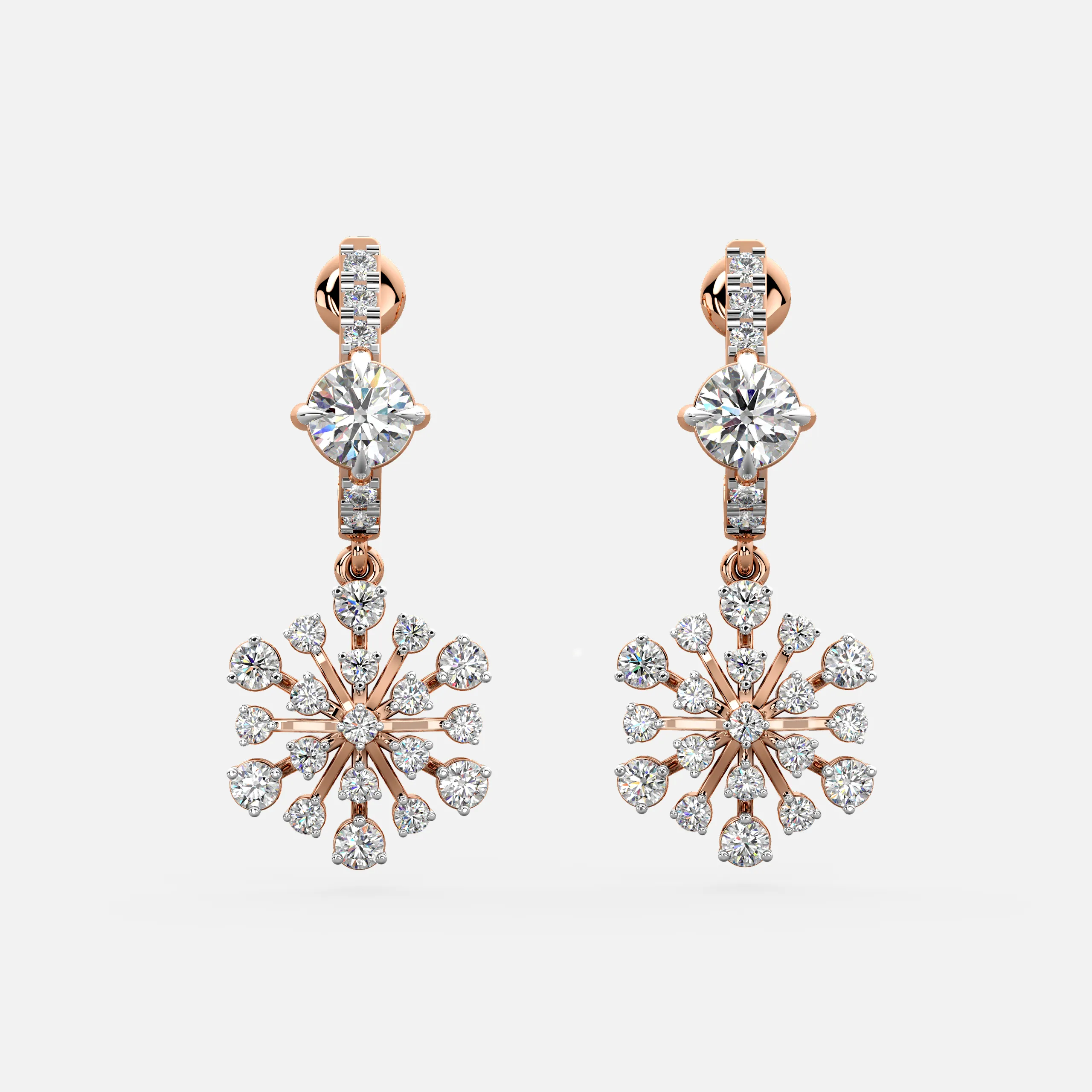 Frost Bloom Diamond Earrings