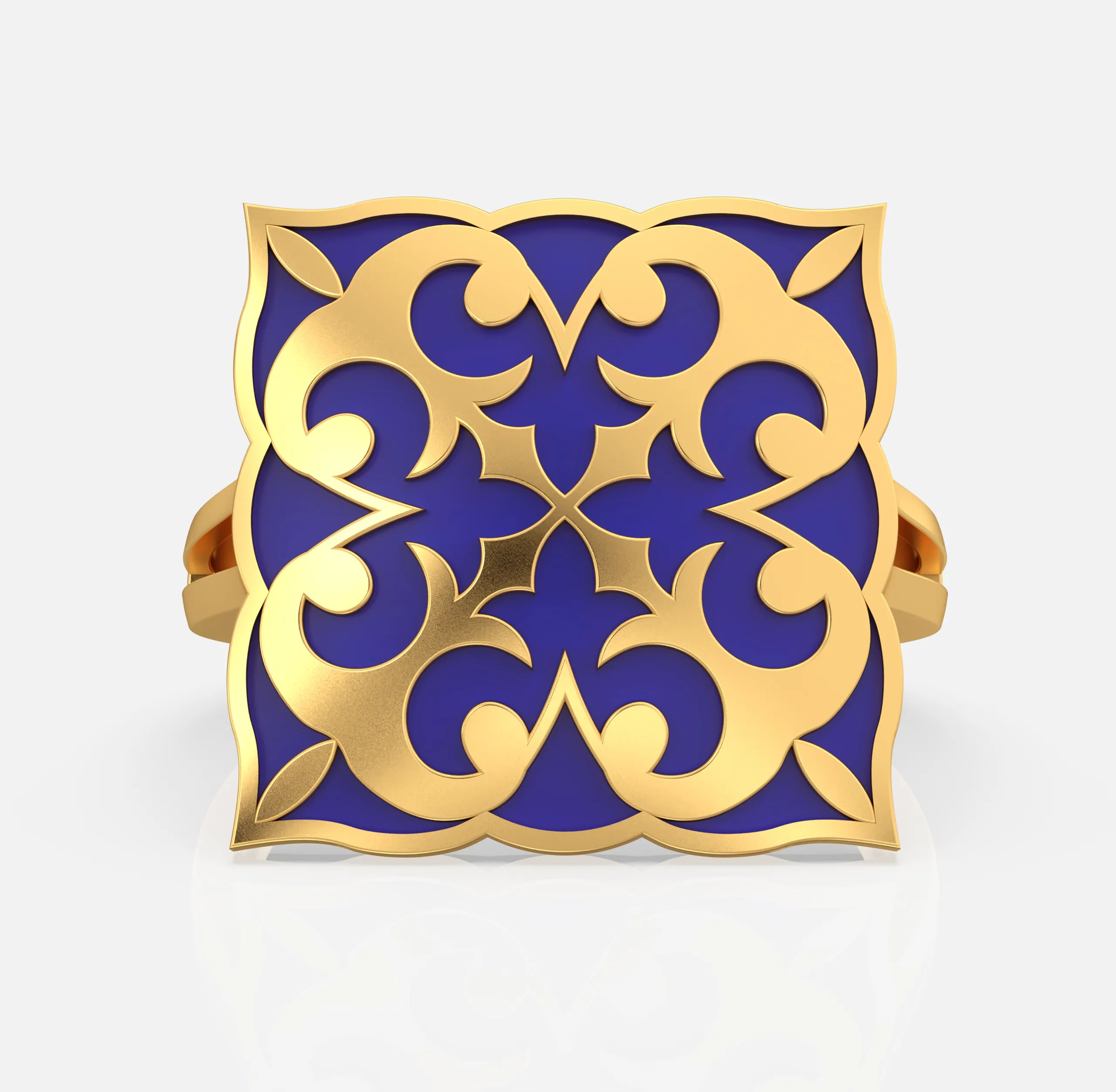 Orvella Regal Motif Ring