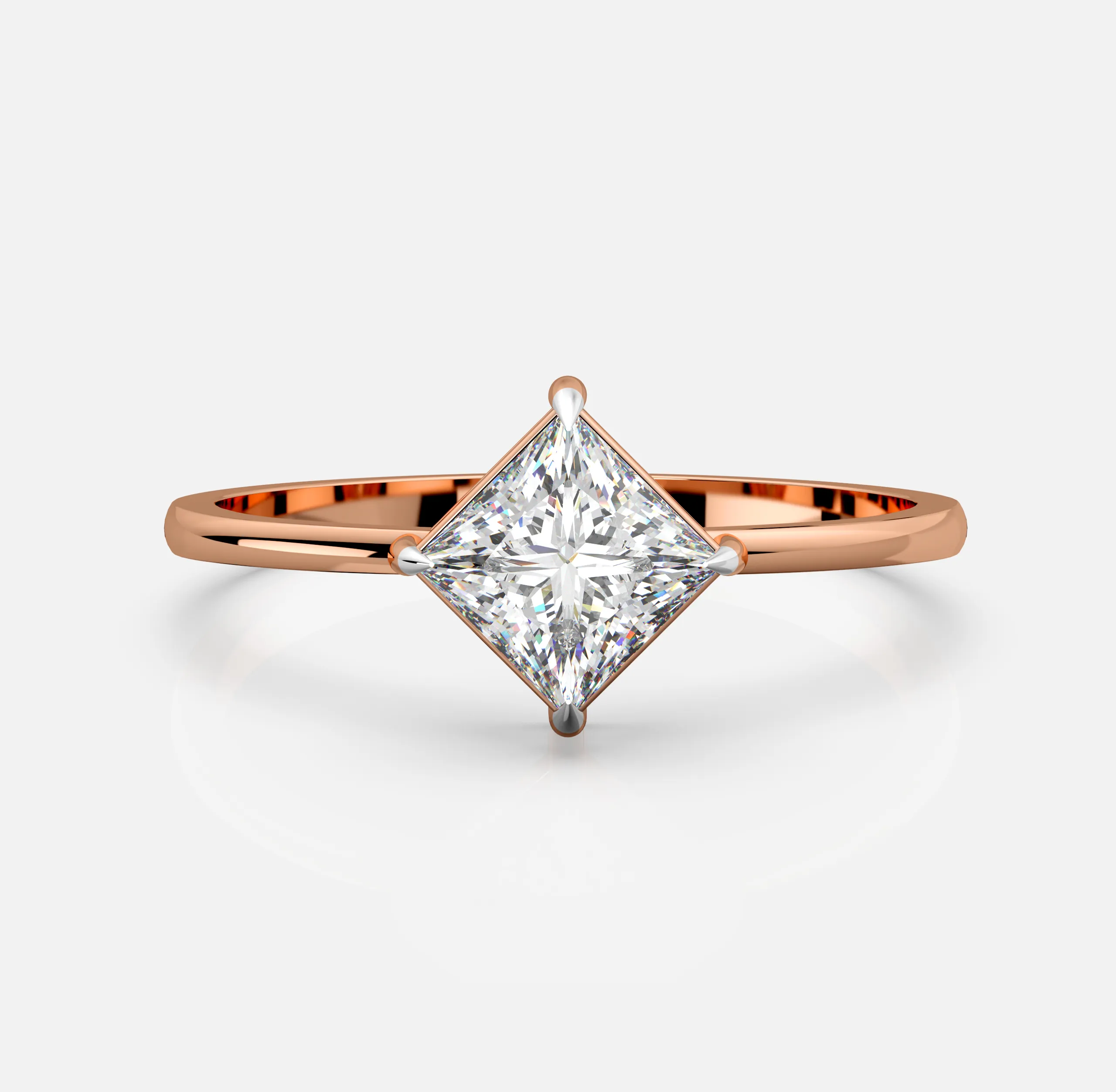 Astria Princess Solitaire Ring