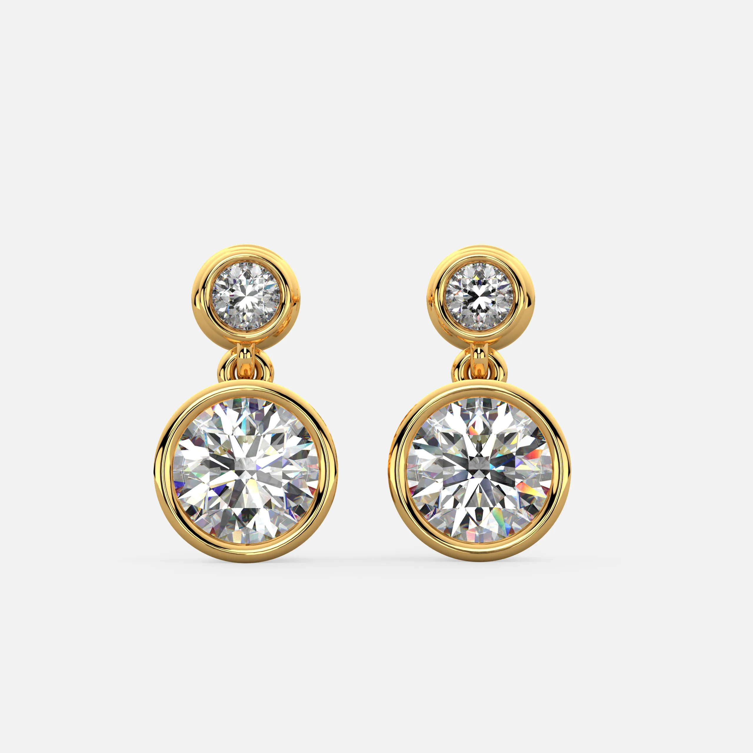 Classic Halo Diamond Earrings