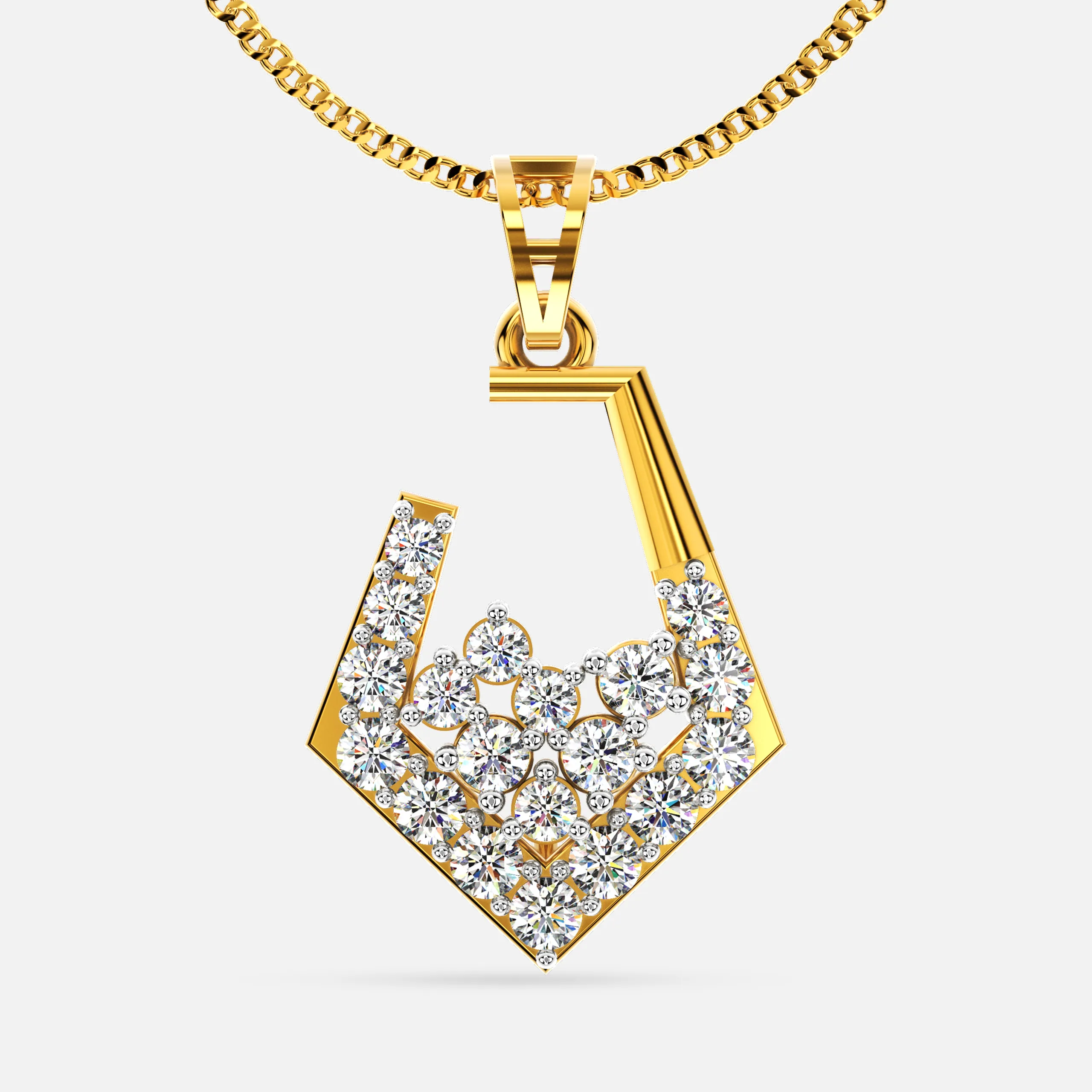 Sterling Sparkle Diamond Pendant