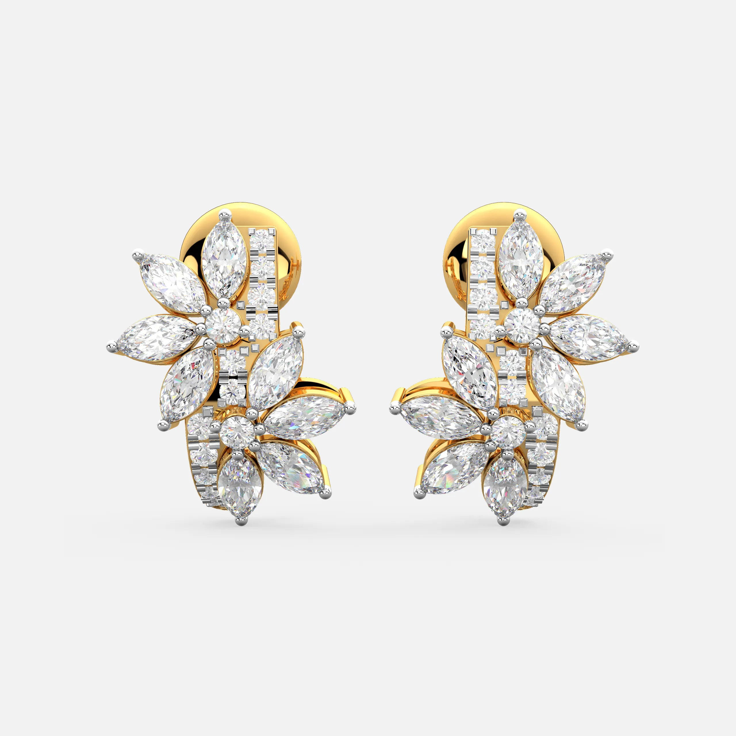 Sunburst Floral Earrings