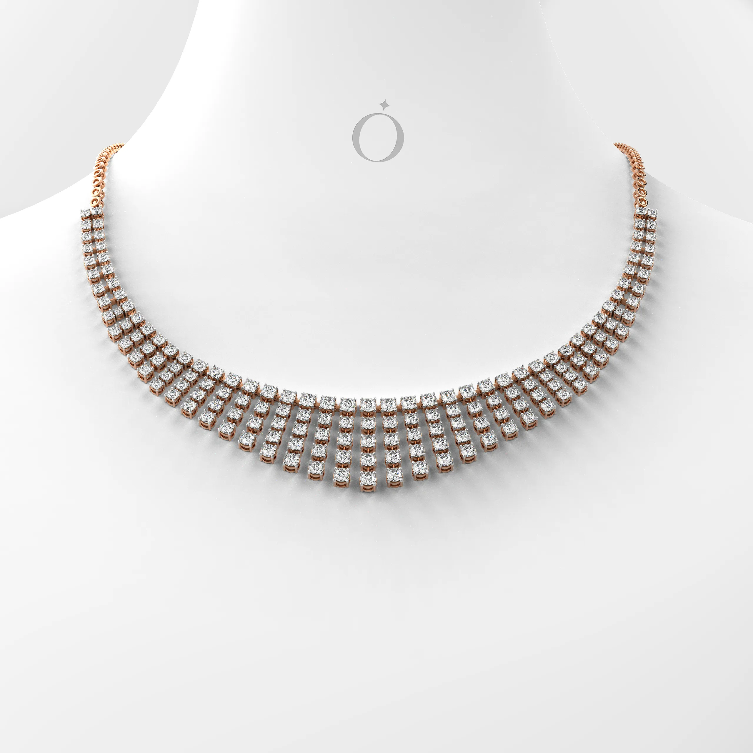 Celestiva Fringe Diamond Necklace