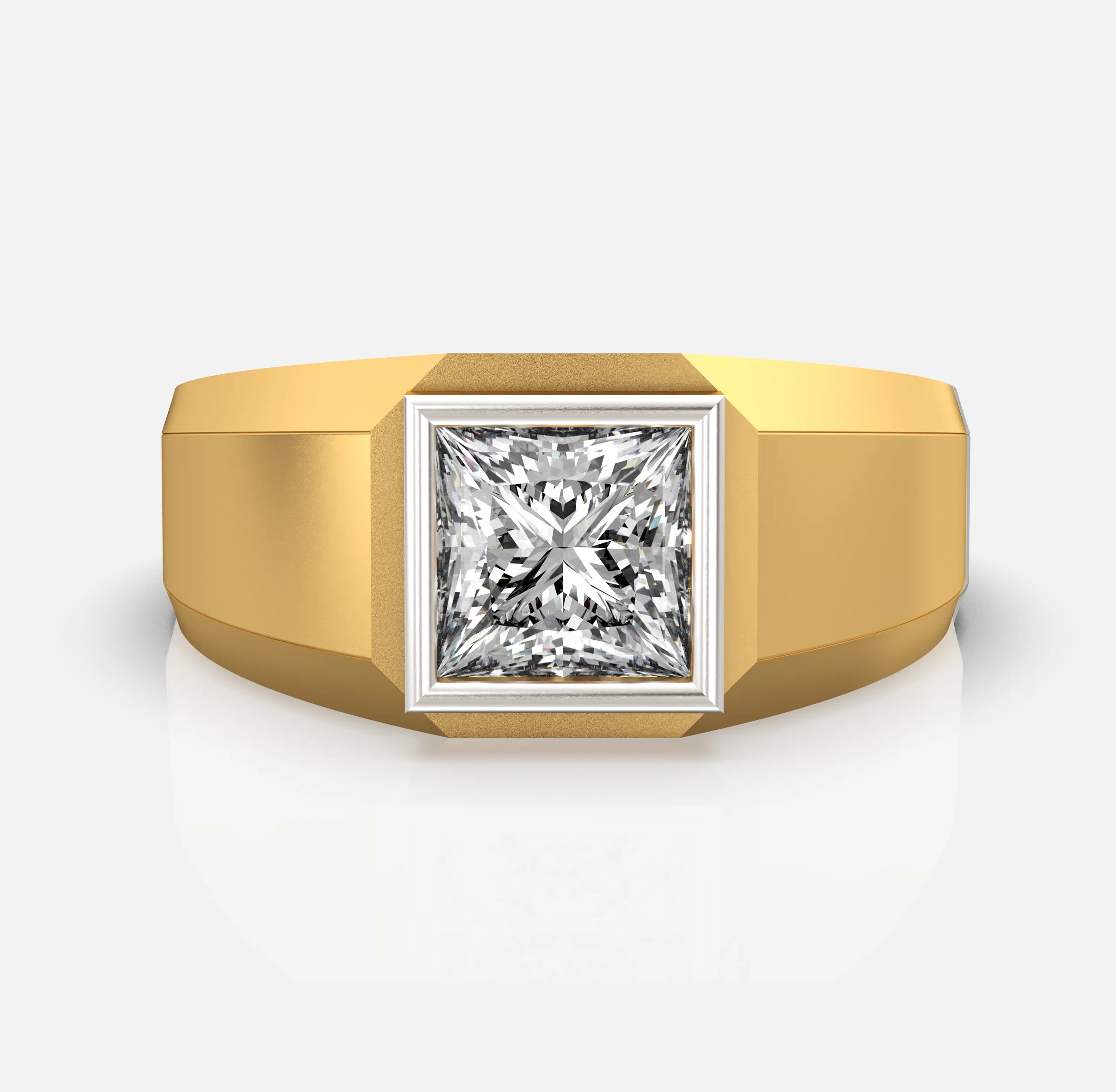 Bold Princess Solitaire Ring