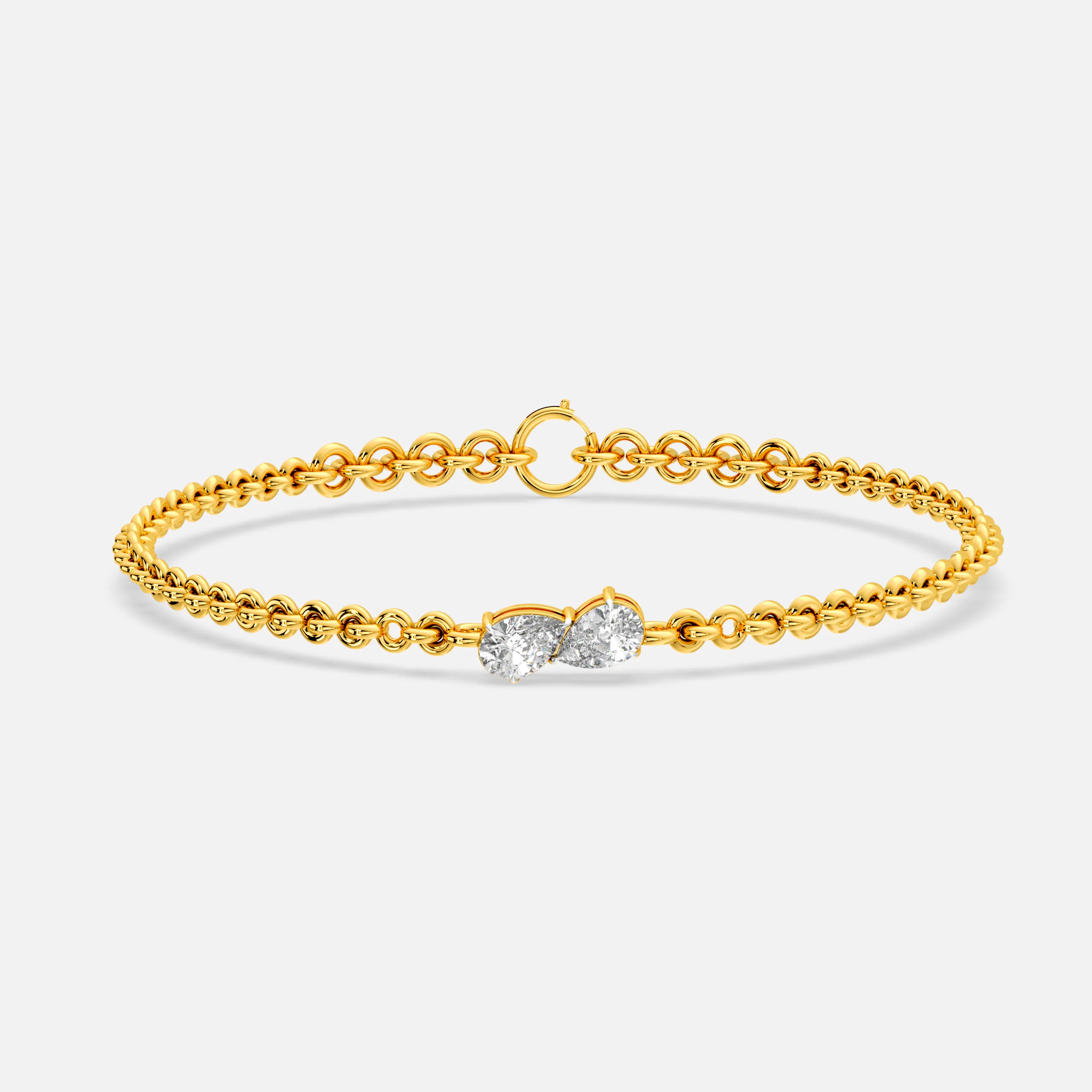 Twin Pear Diamond Bracelet