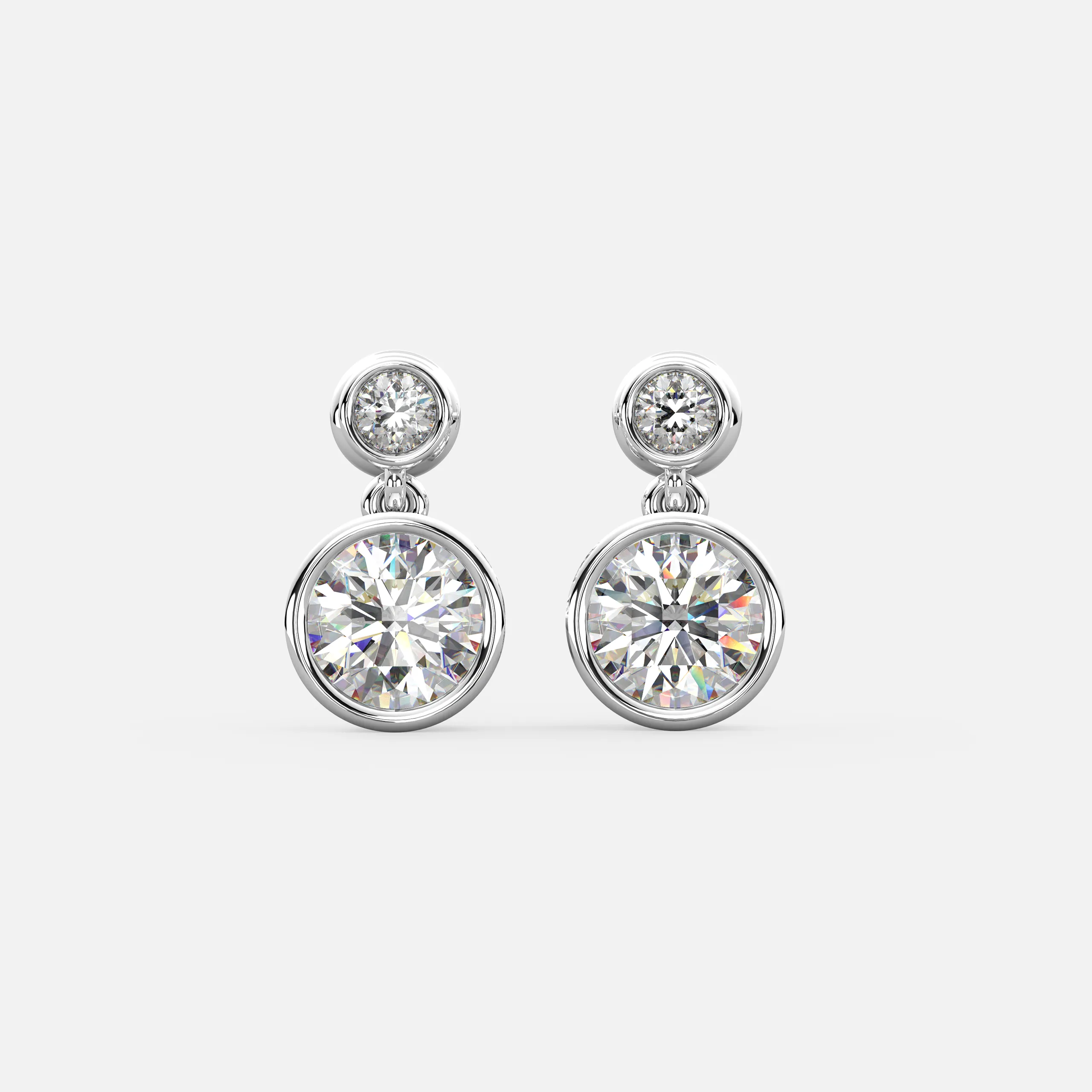 Classic Halo Diamond Earrings