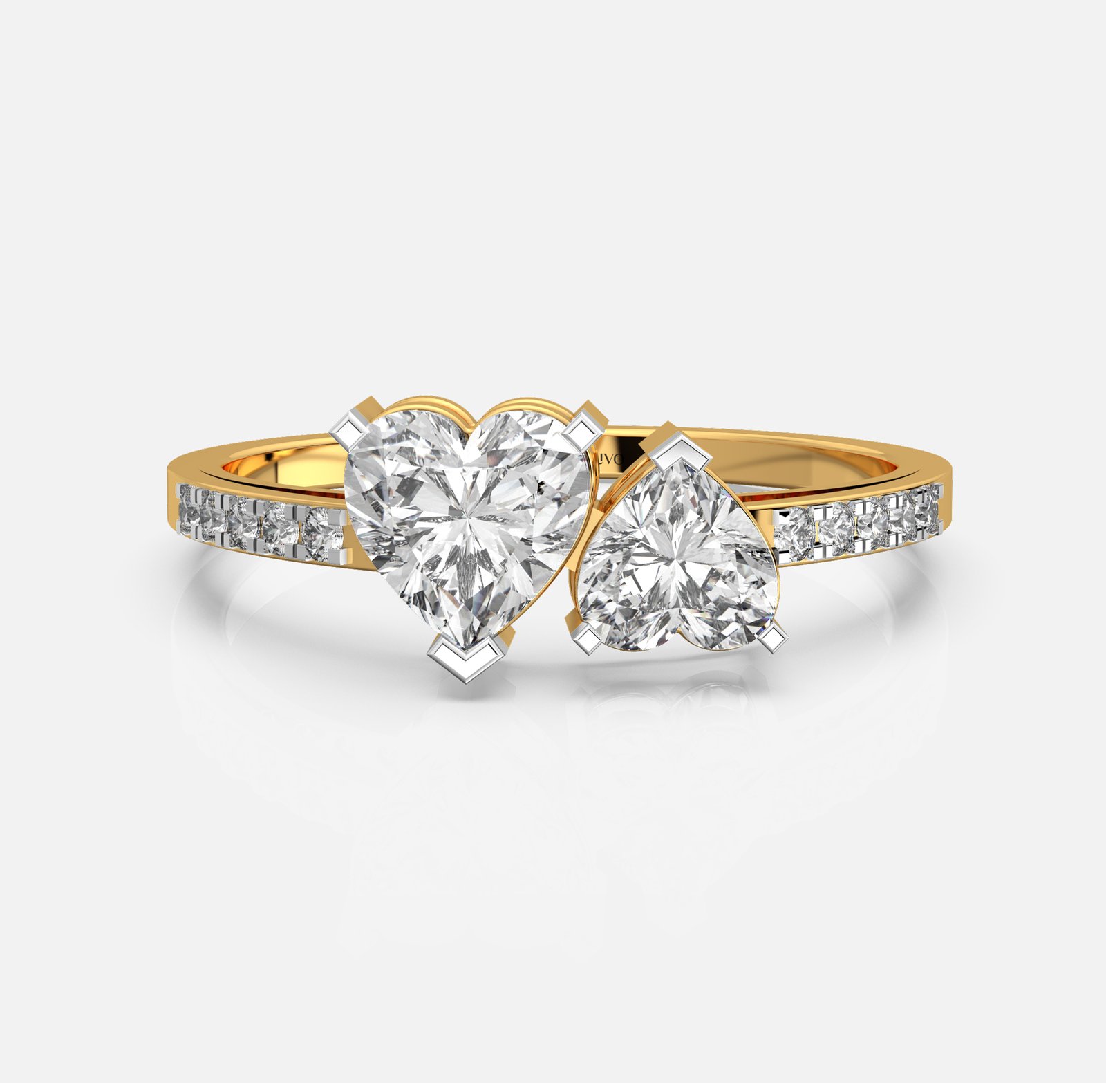 Amoris Twin Heart Diamond Ring