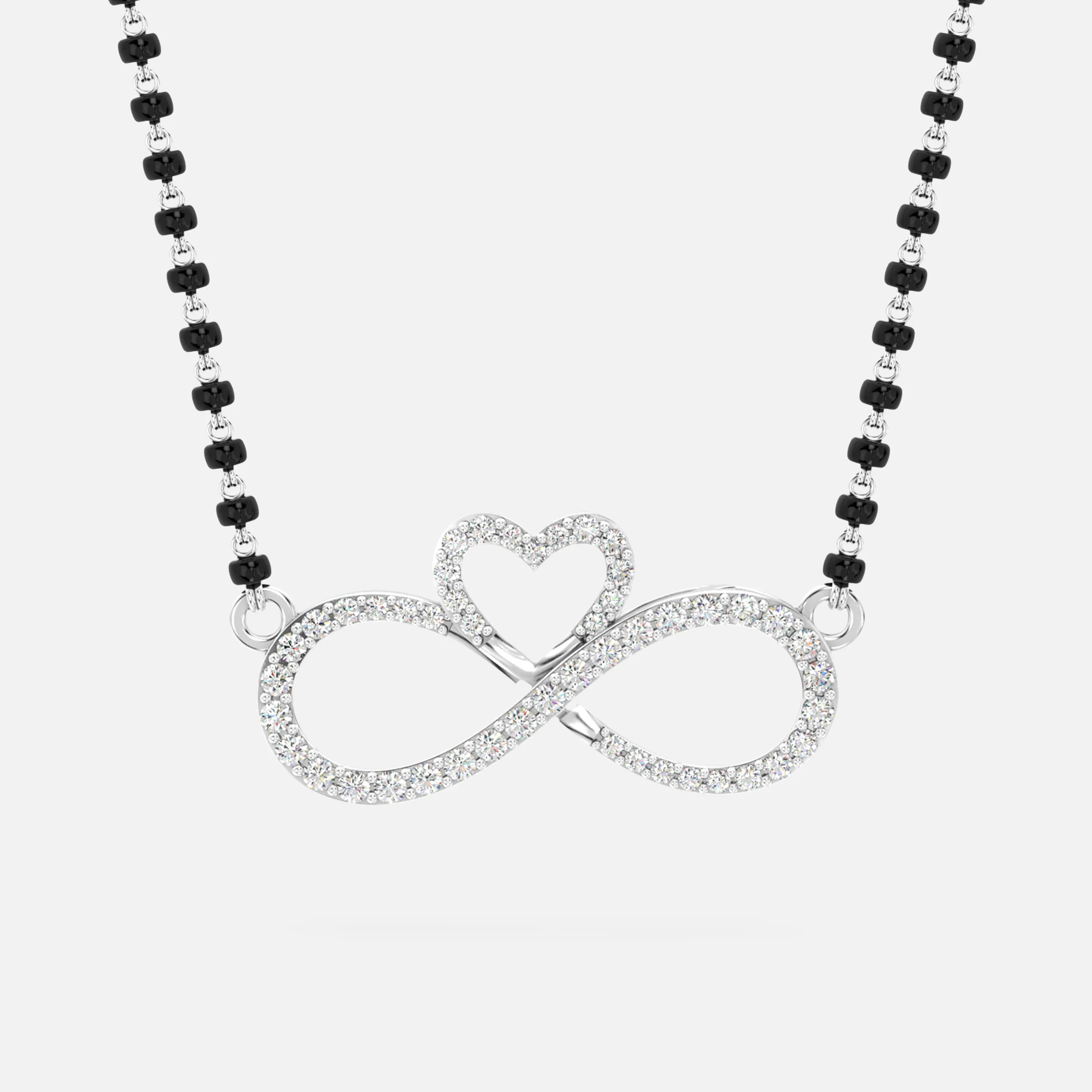 Infinity Heart Diamond Mangalsutra