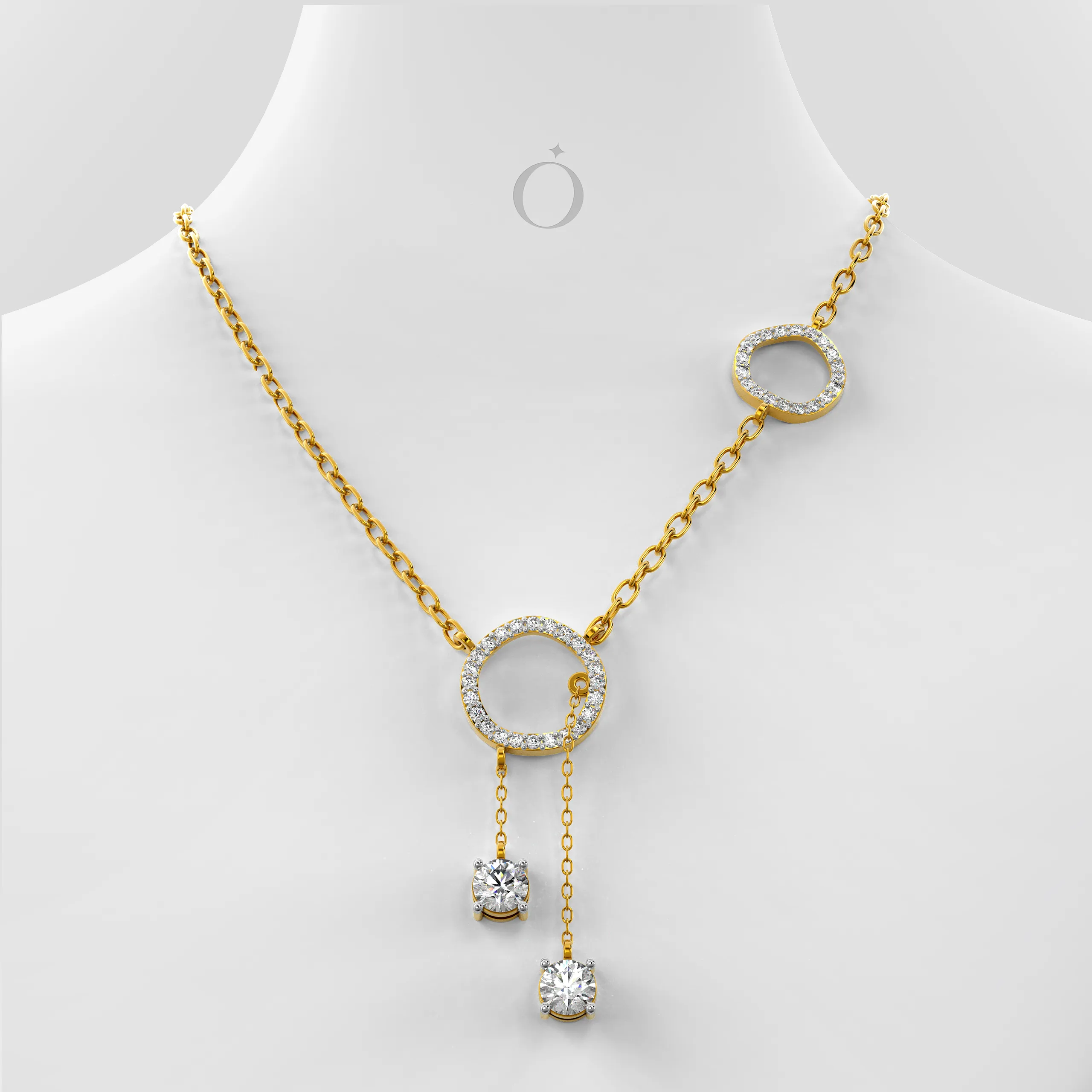 Celestara Drop Diamond Necklace
