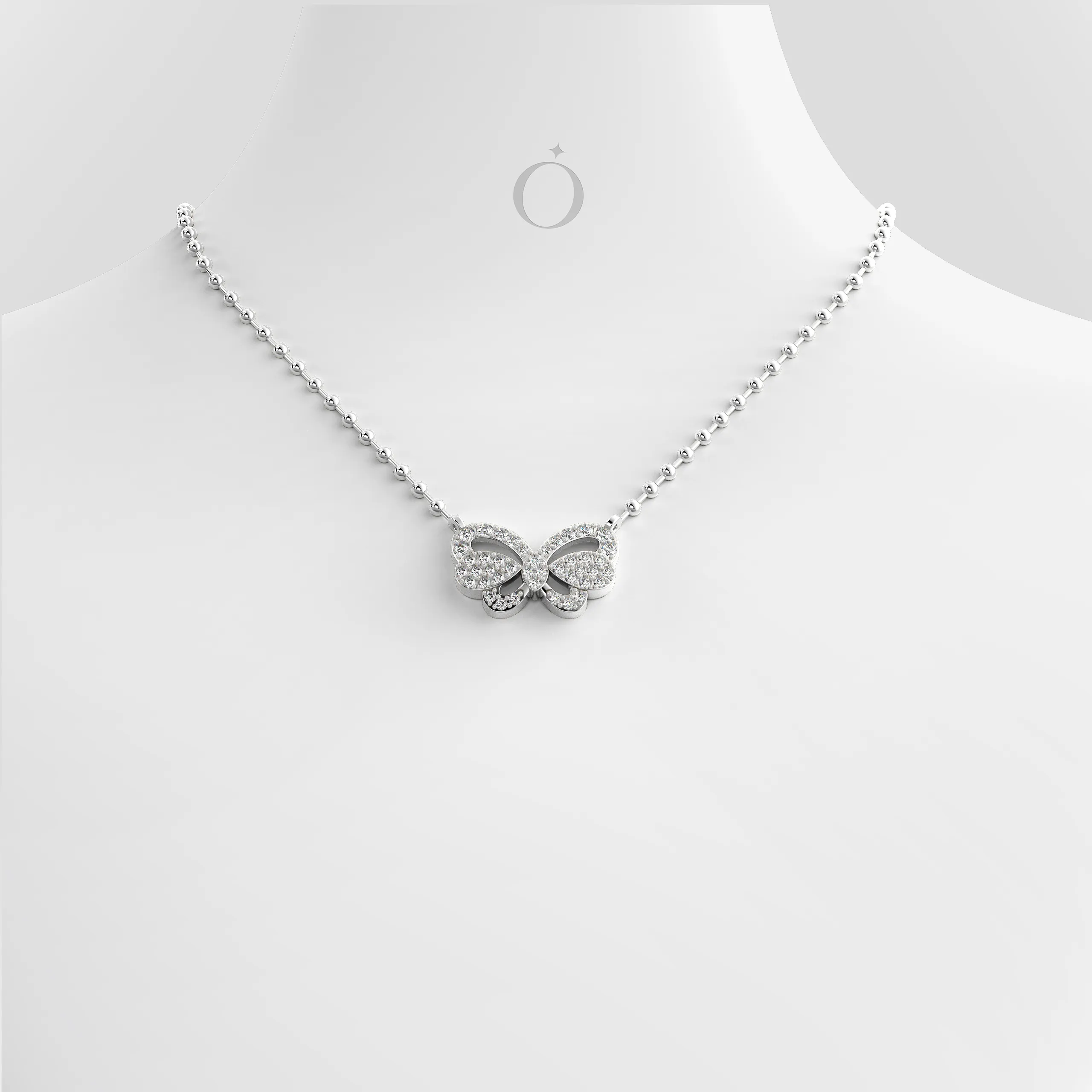Flutteriva Diamond Necklace