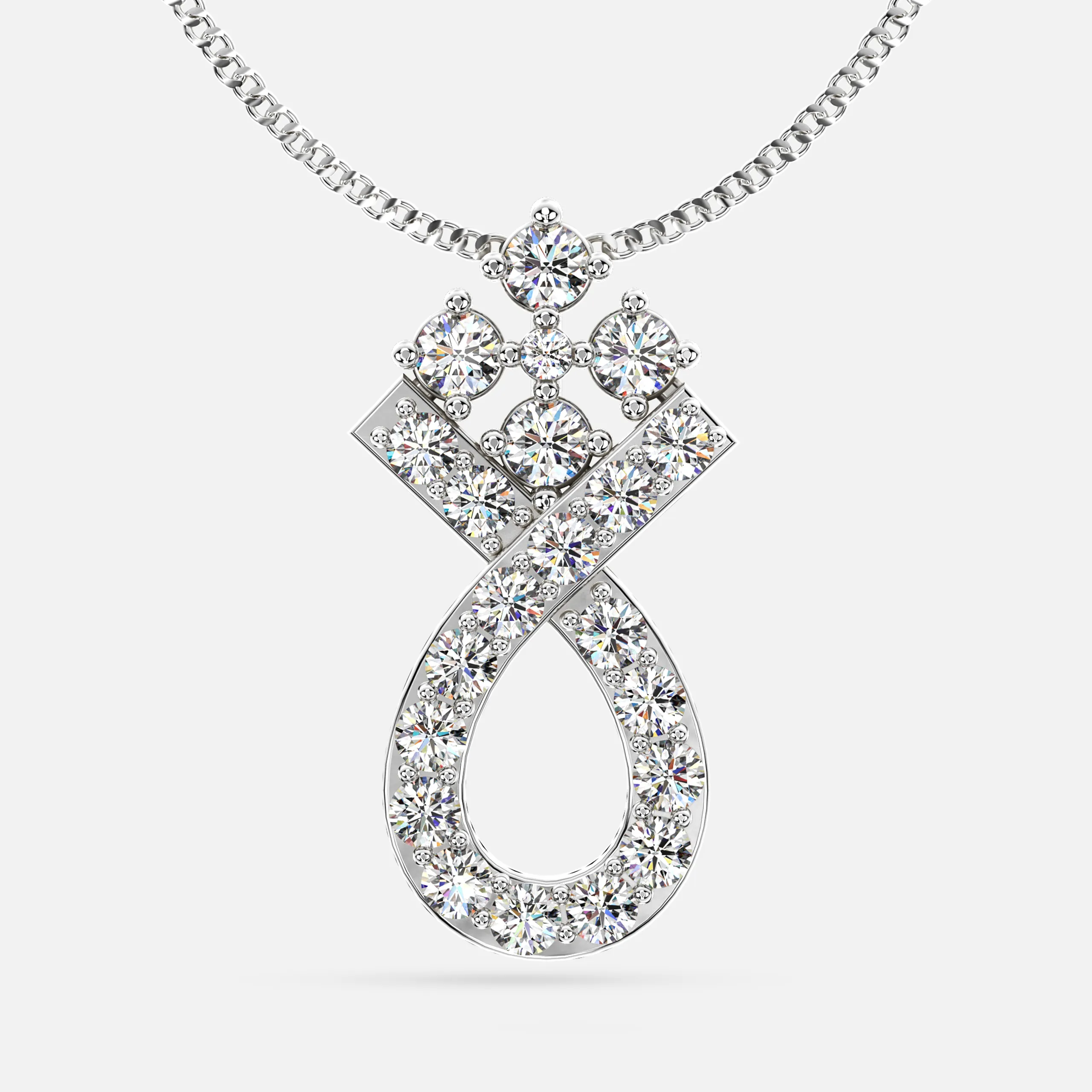Infinite Flora Diamond Pendant