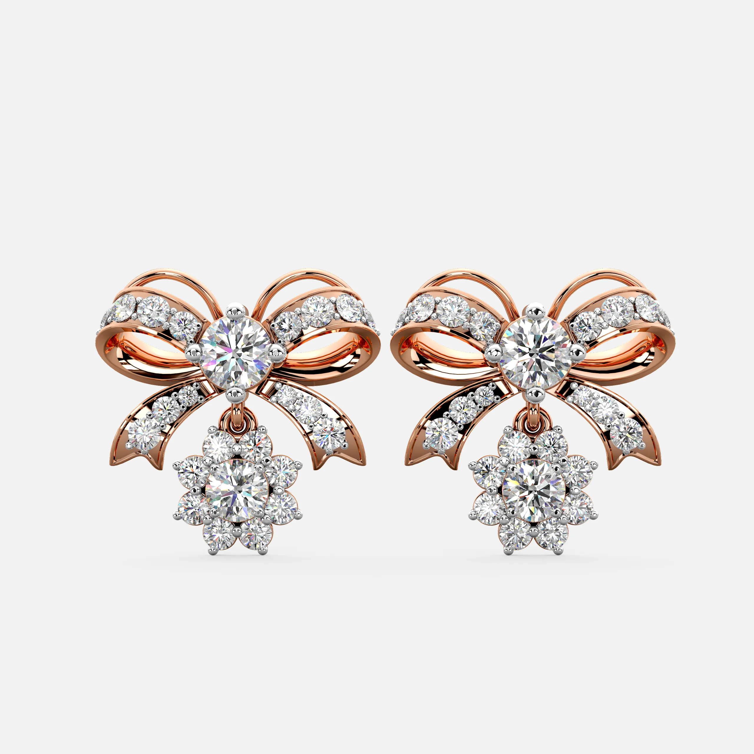 Diamond Blossom Spark Earrings