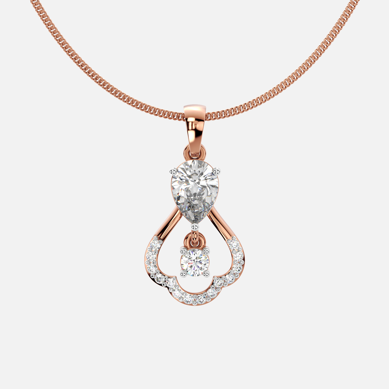 Teardrop Radiance Diamond Pendant