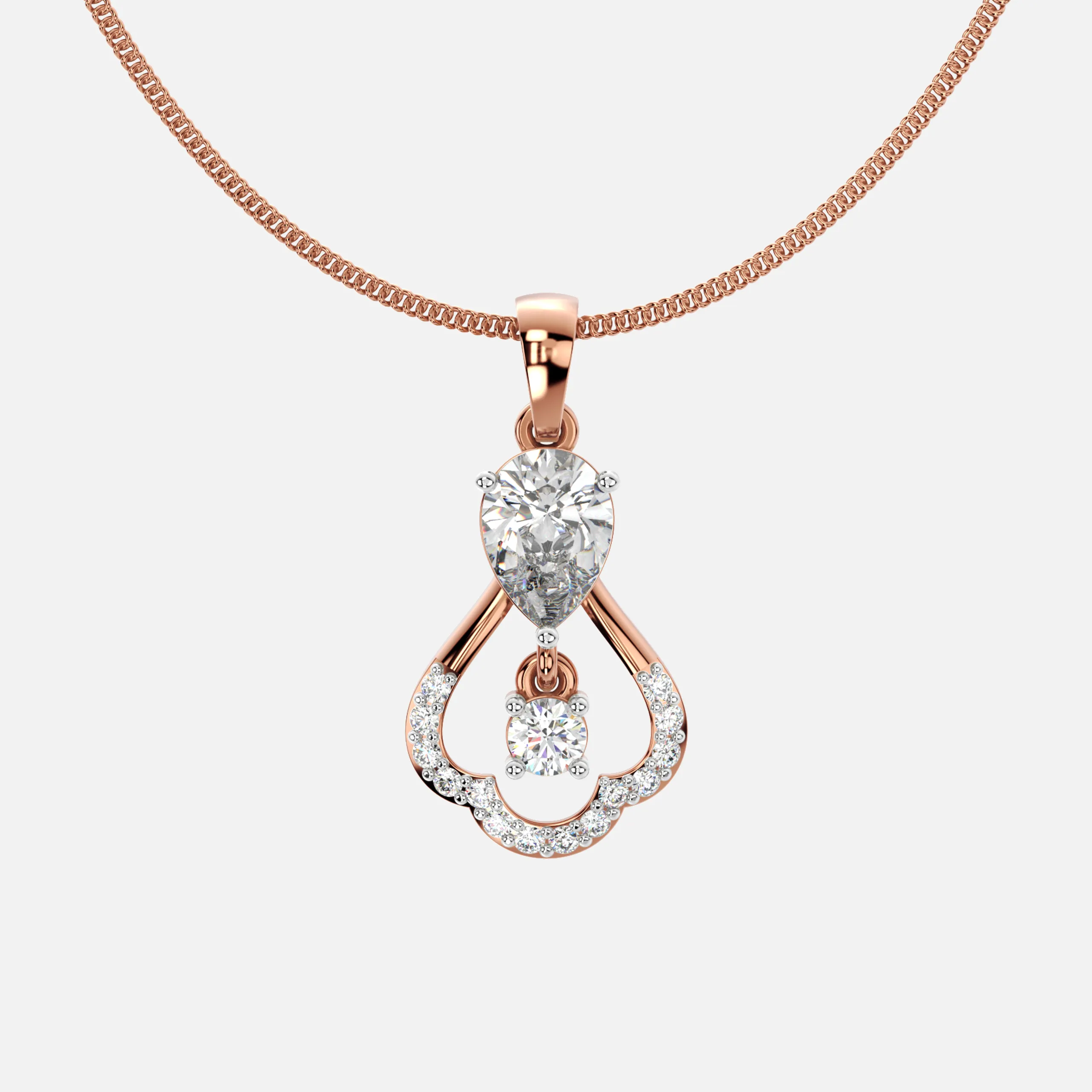Teardrop Radiance Diamond Pendant