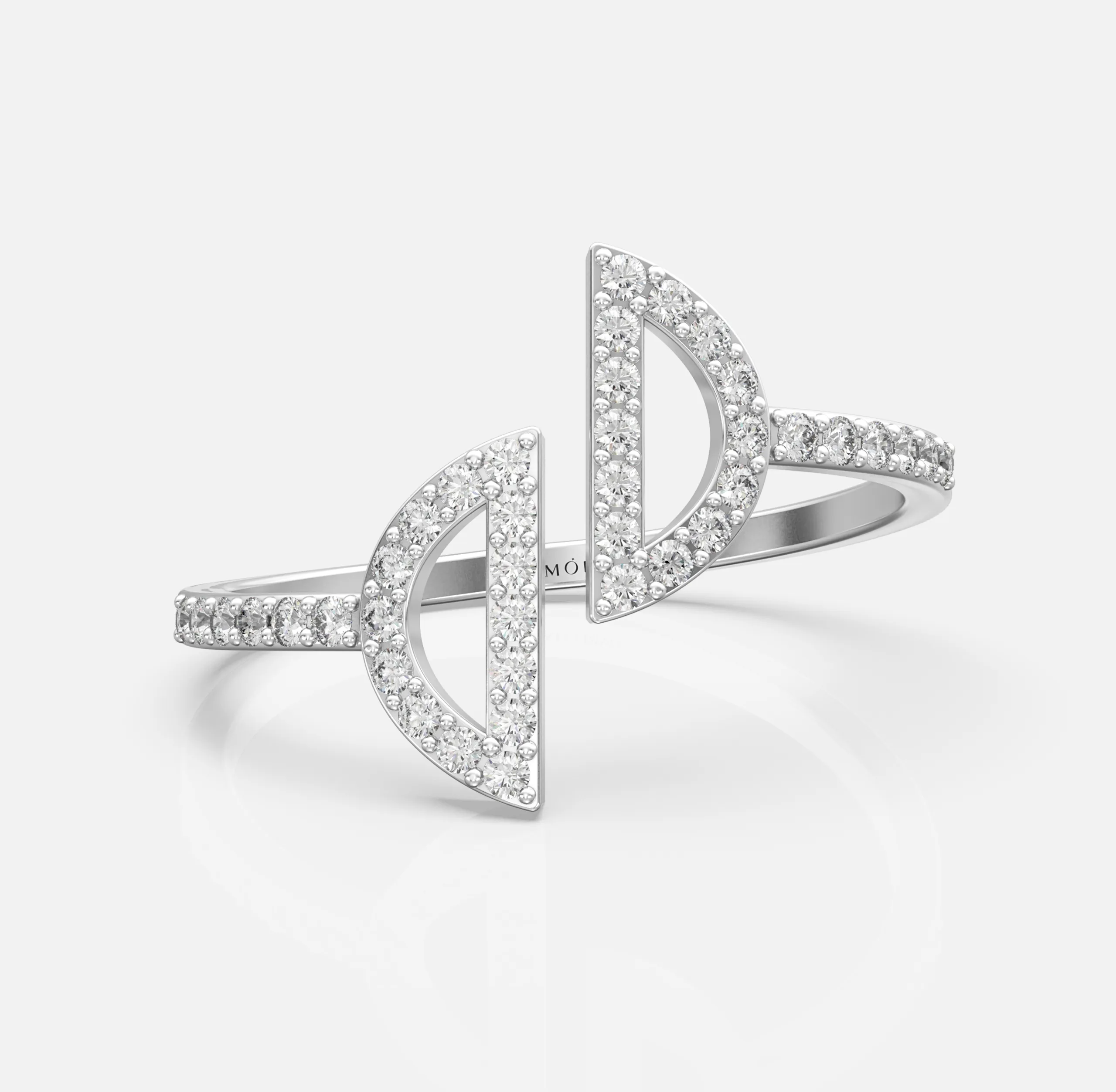 Radiant D-Motif Ring
