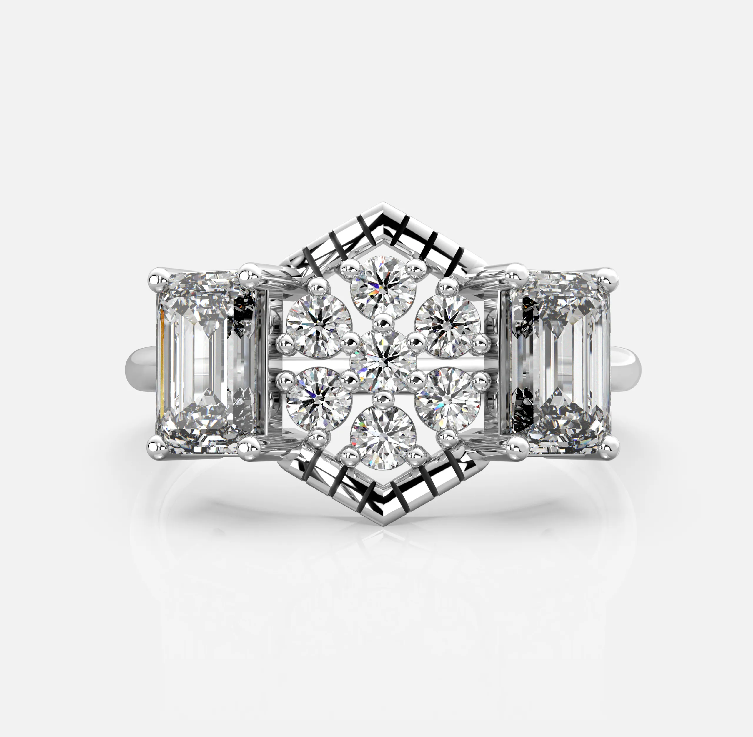 Cresta Bloom Diamond Ring