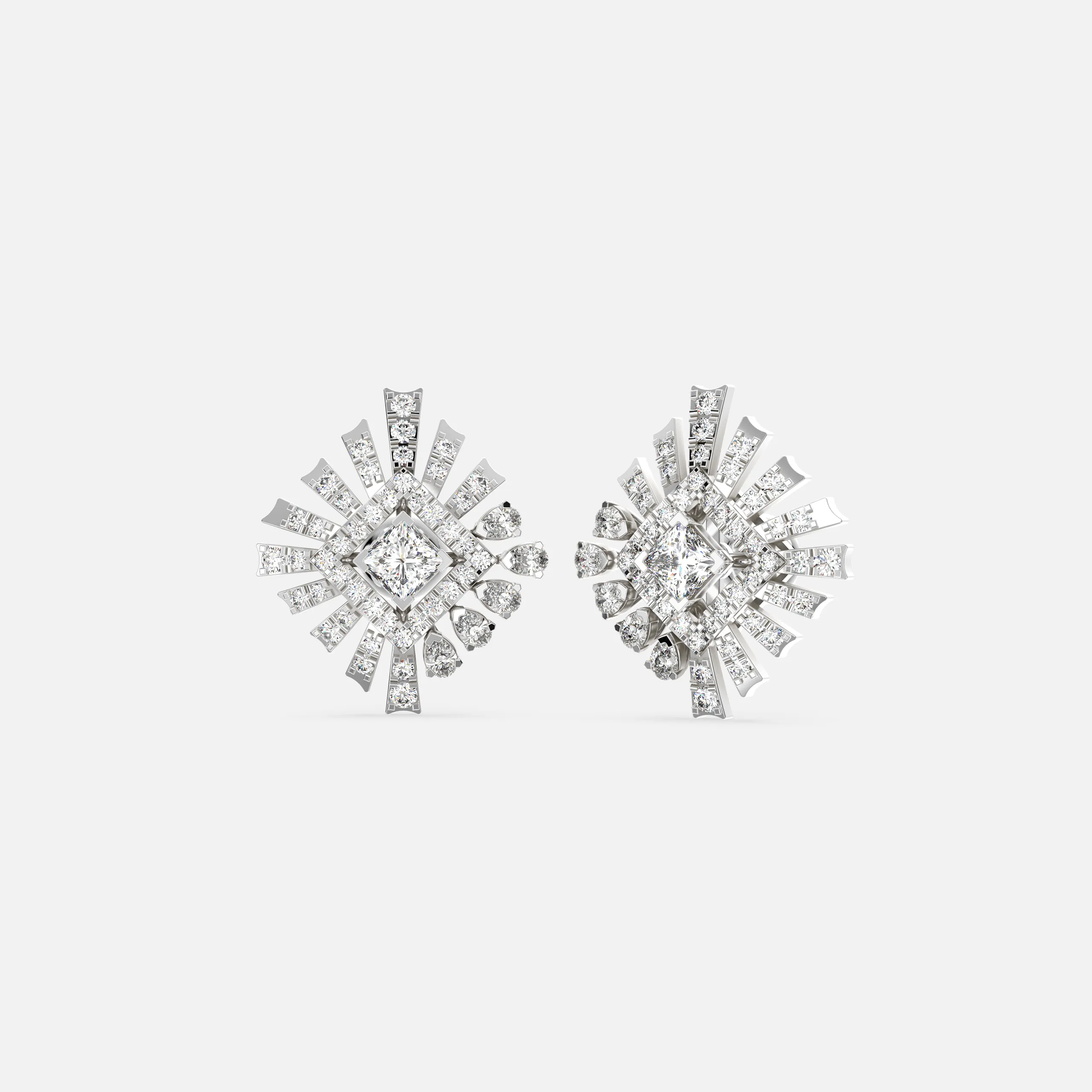 Solaria Radiant Diamond Earrings