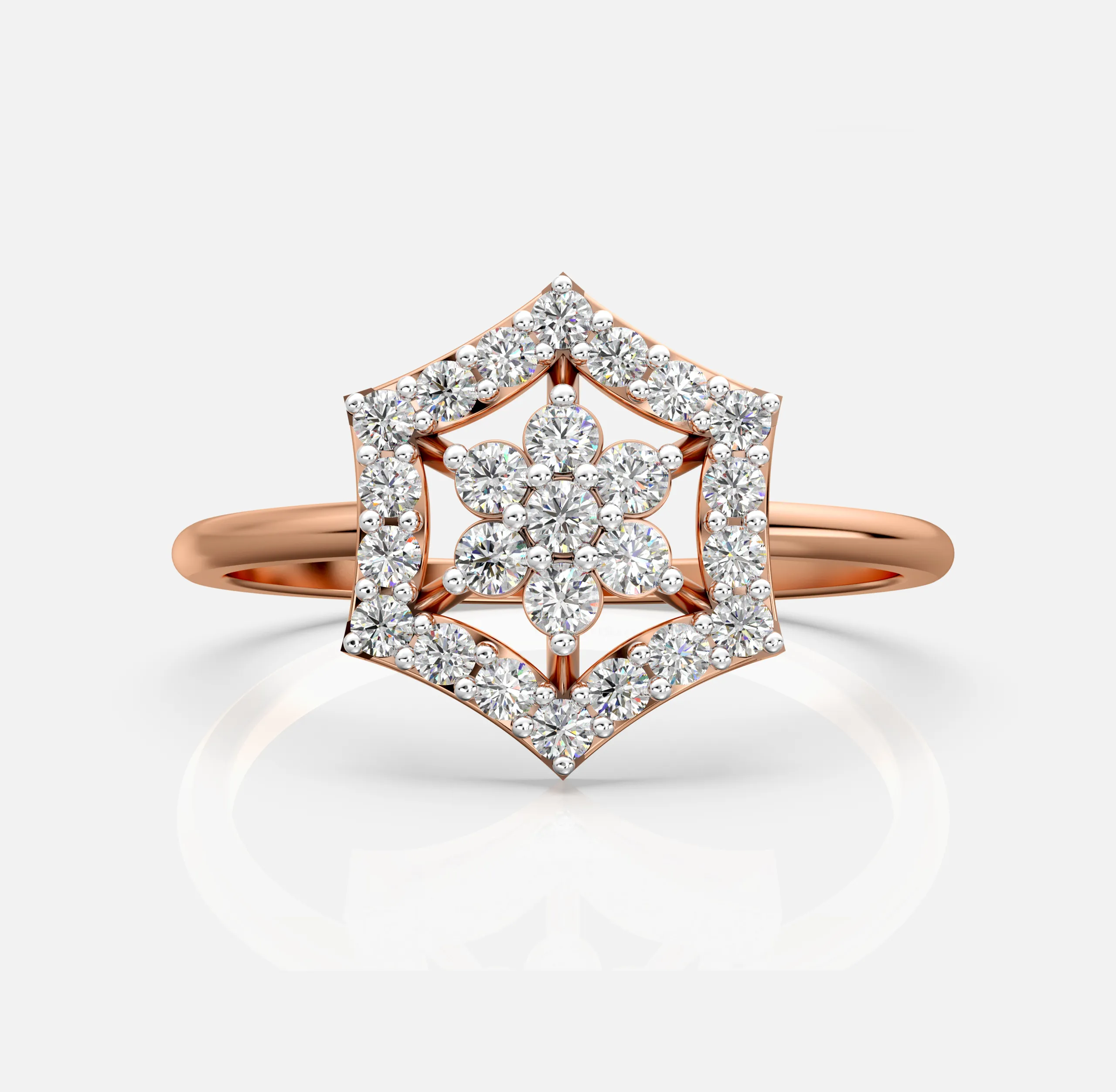 Hexa Bloom Diamond Ring