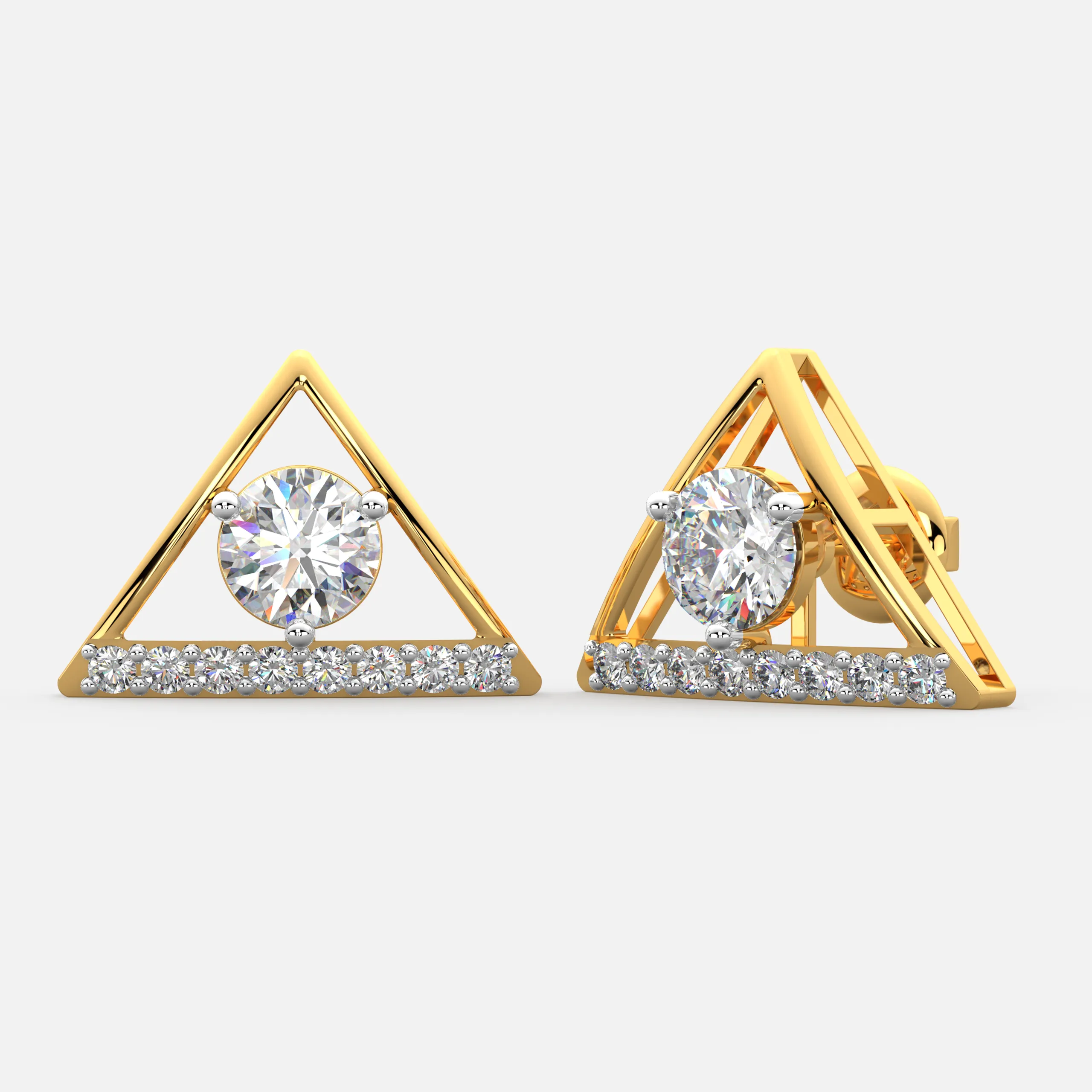 Vertex Glow Diamond Earrings