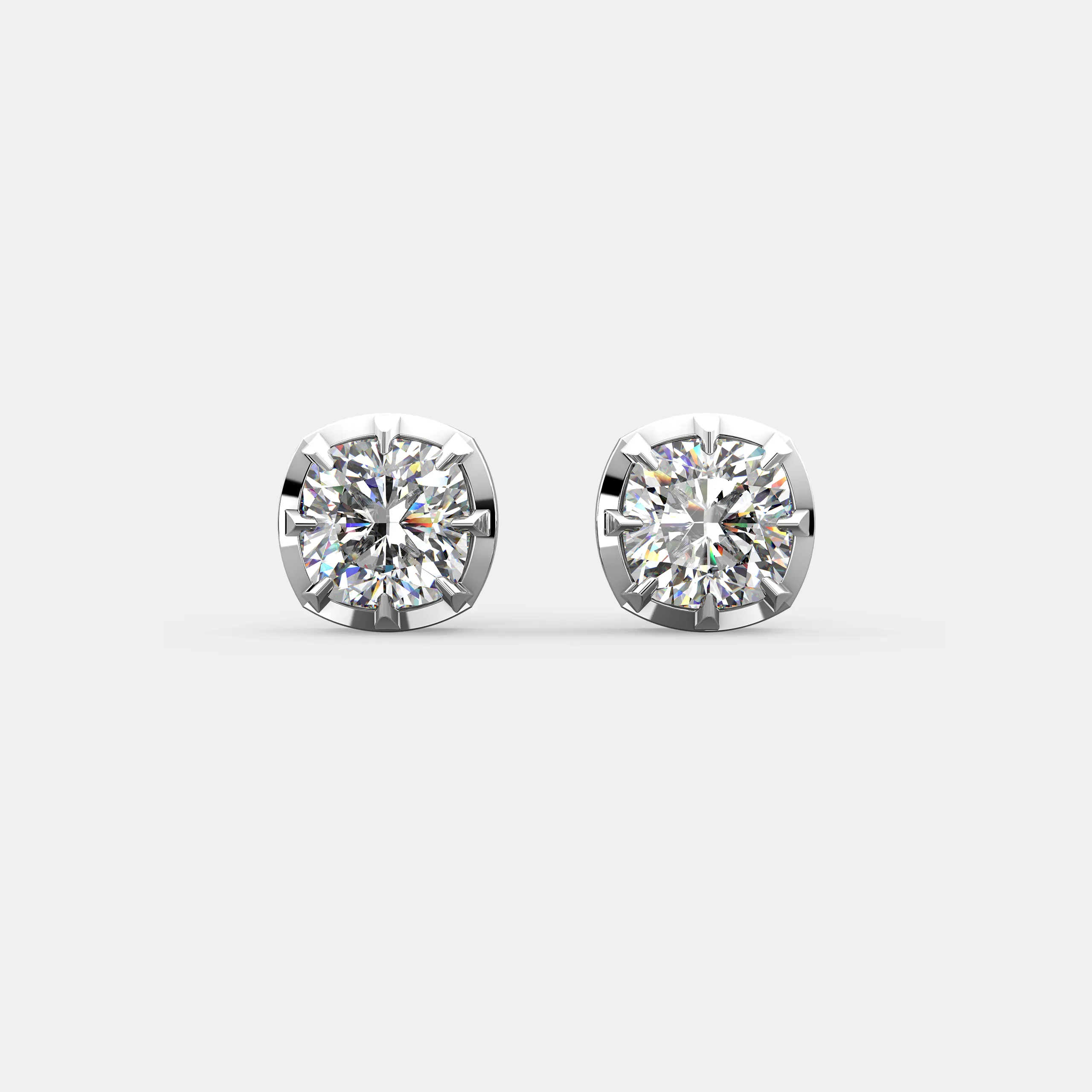 Regal Crown Diamond Earrings