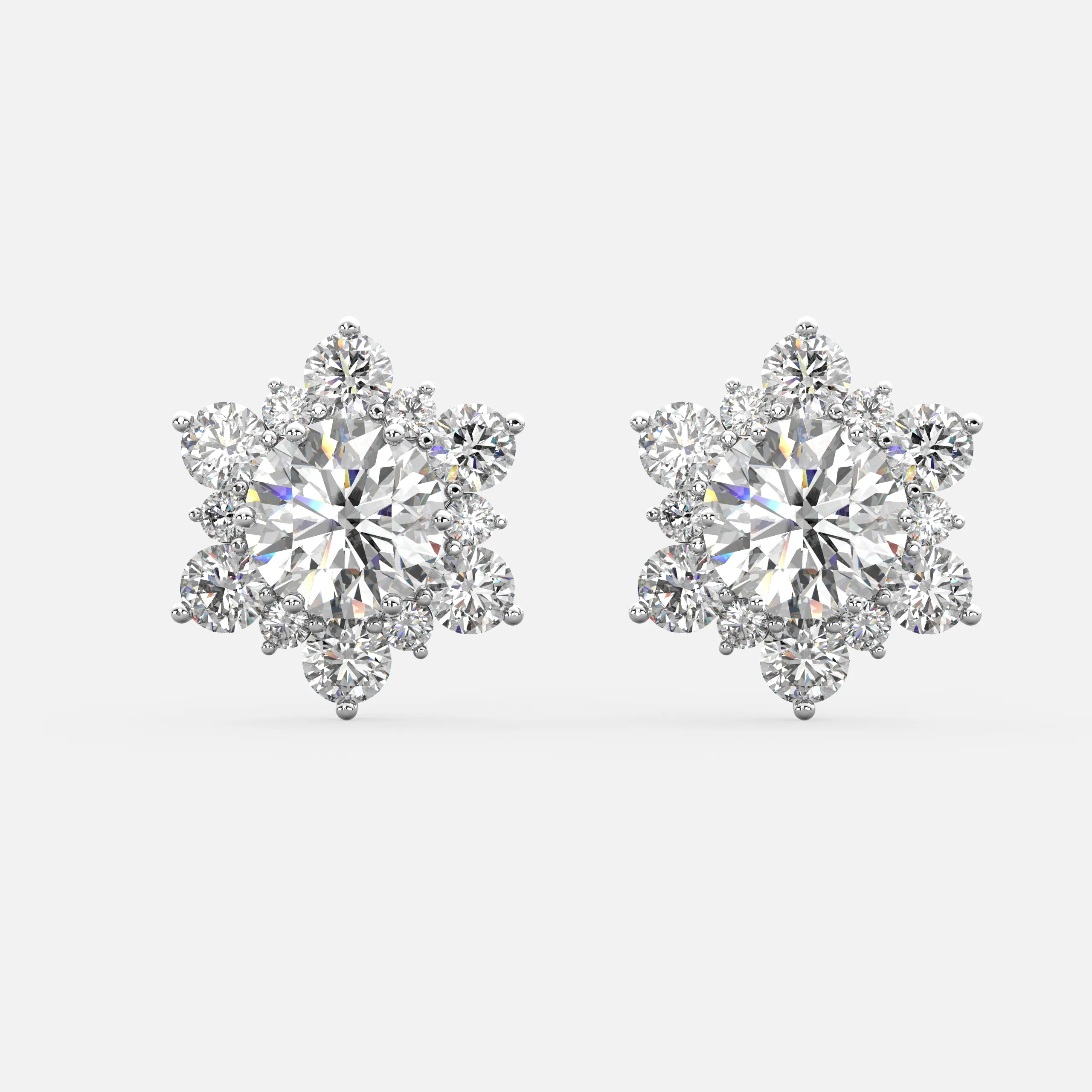Bloom Diamond Stud Earrings