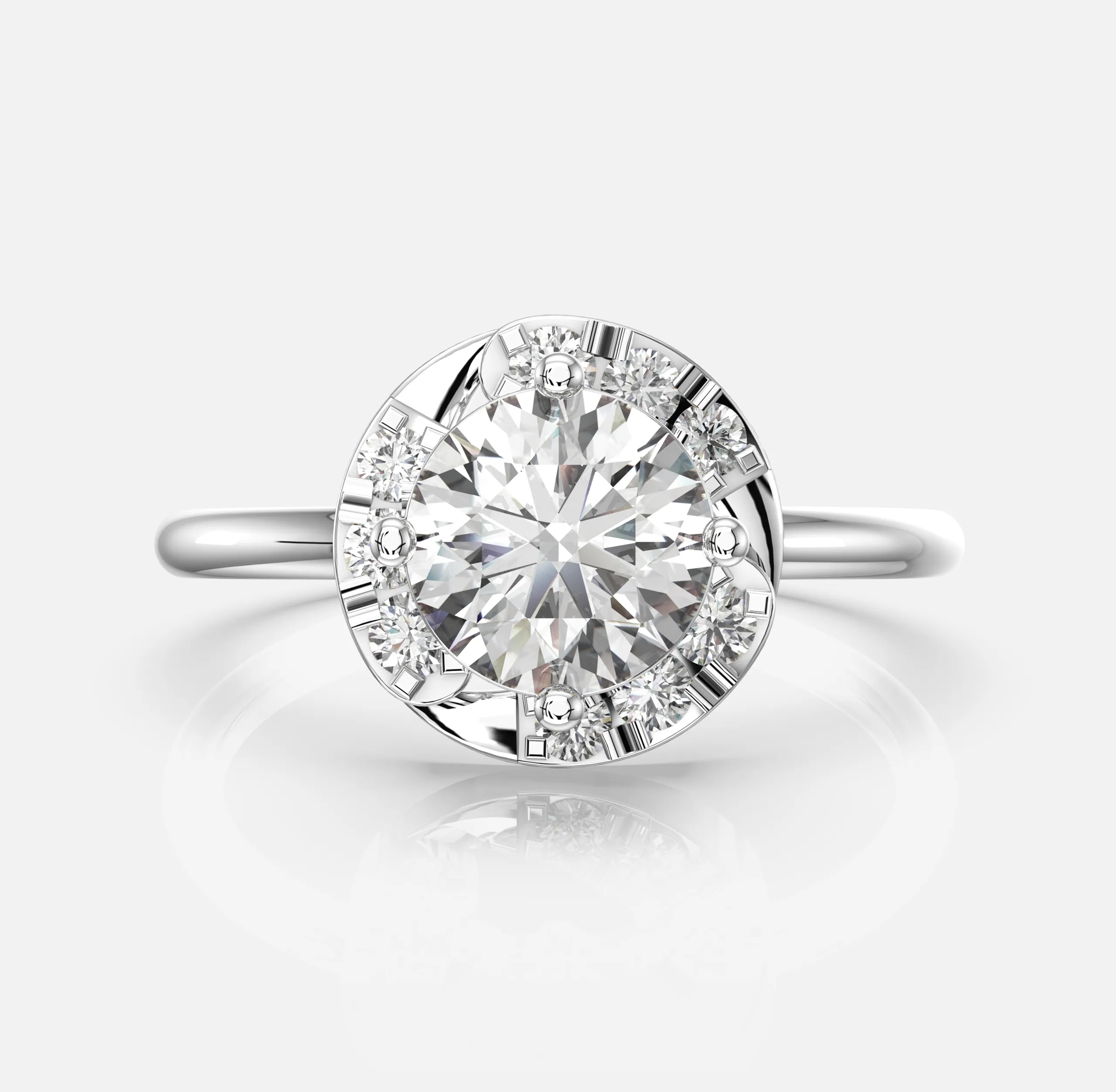 Timeless Halo Diamond Ring