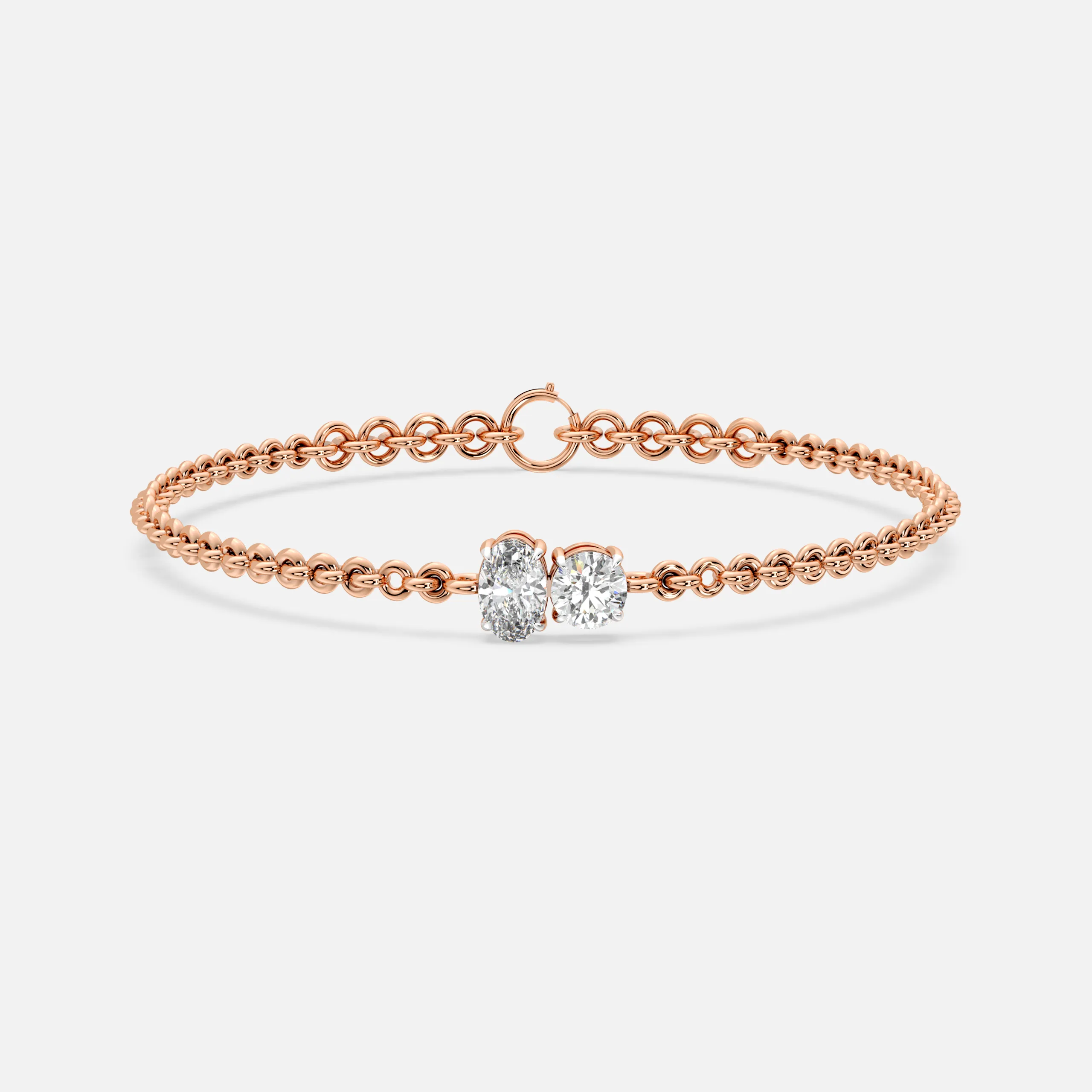 Floral Cluster Diamond Bracelet