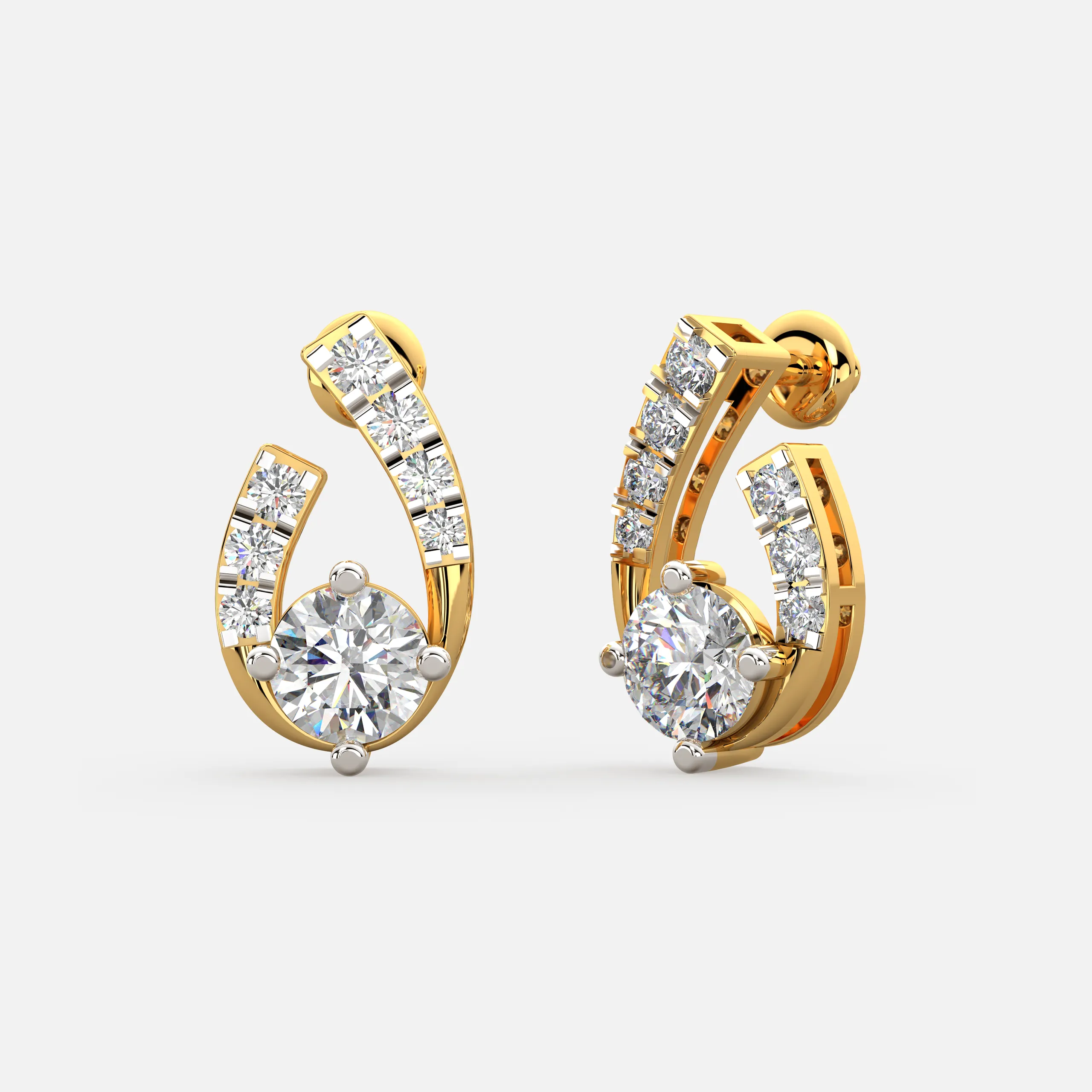 Aurora Arc Diamond Earrings