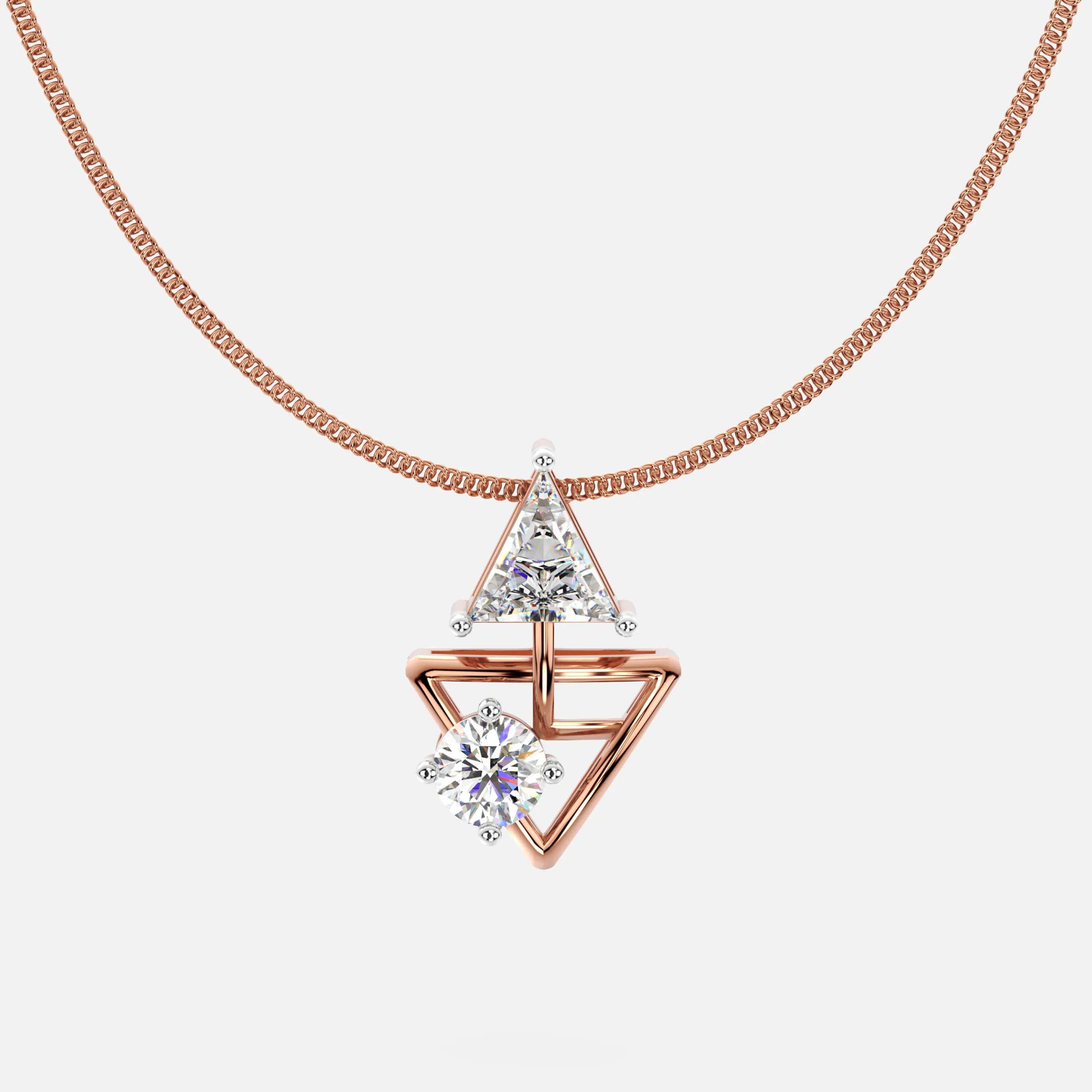 Celestial Flow Diamond Pendant