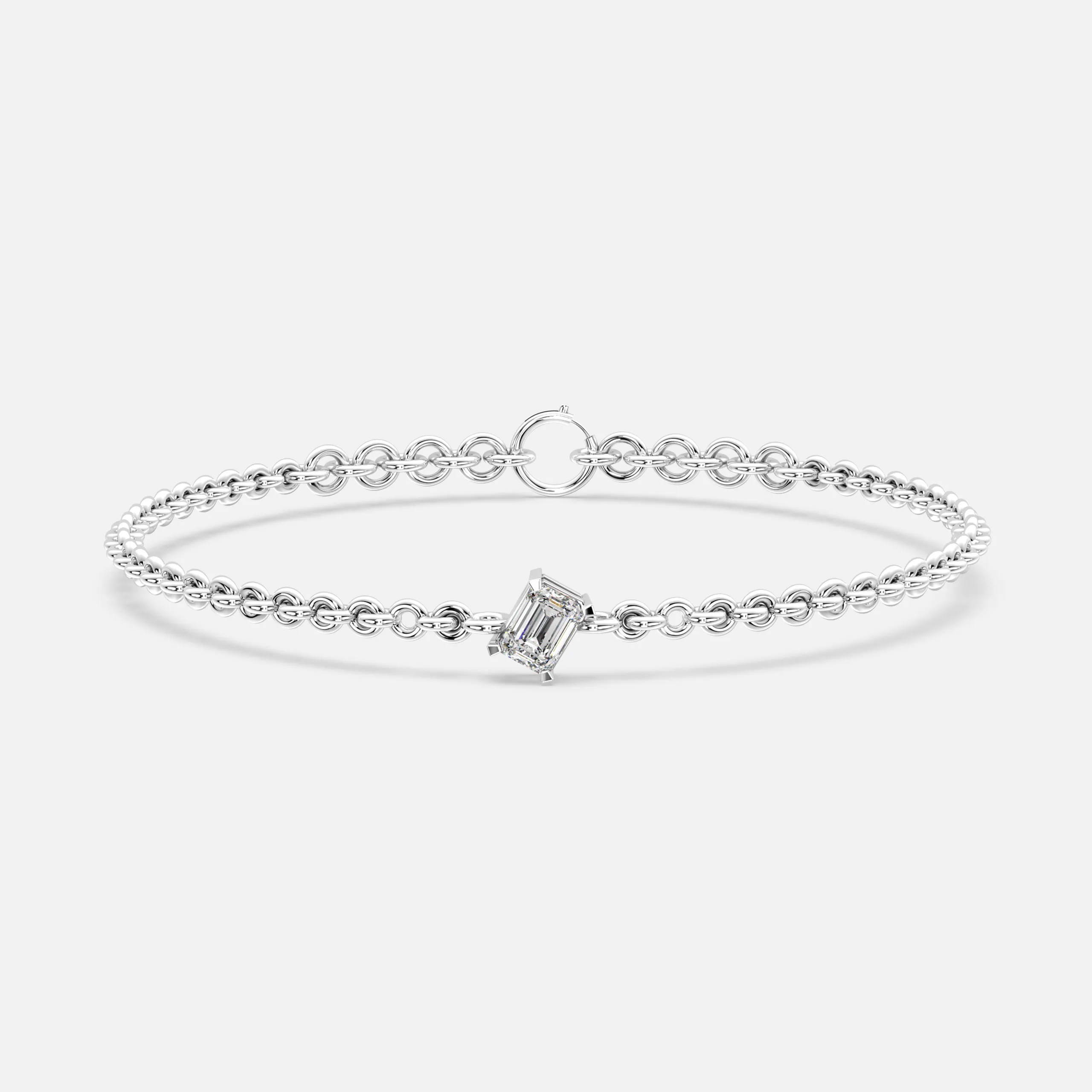 Linear Bead Diamond Bracelet