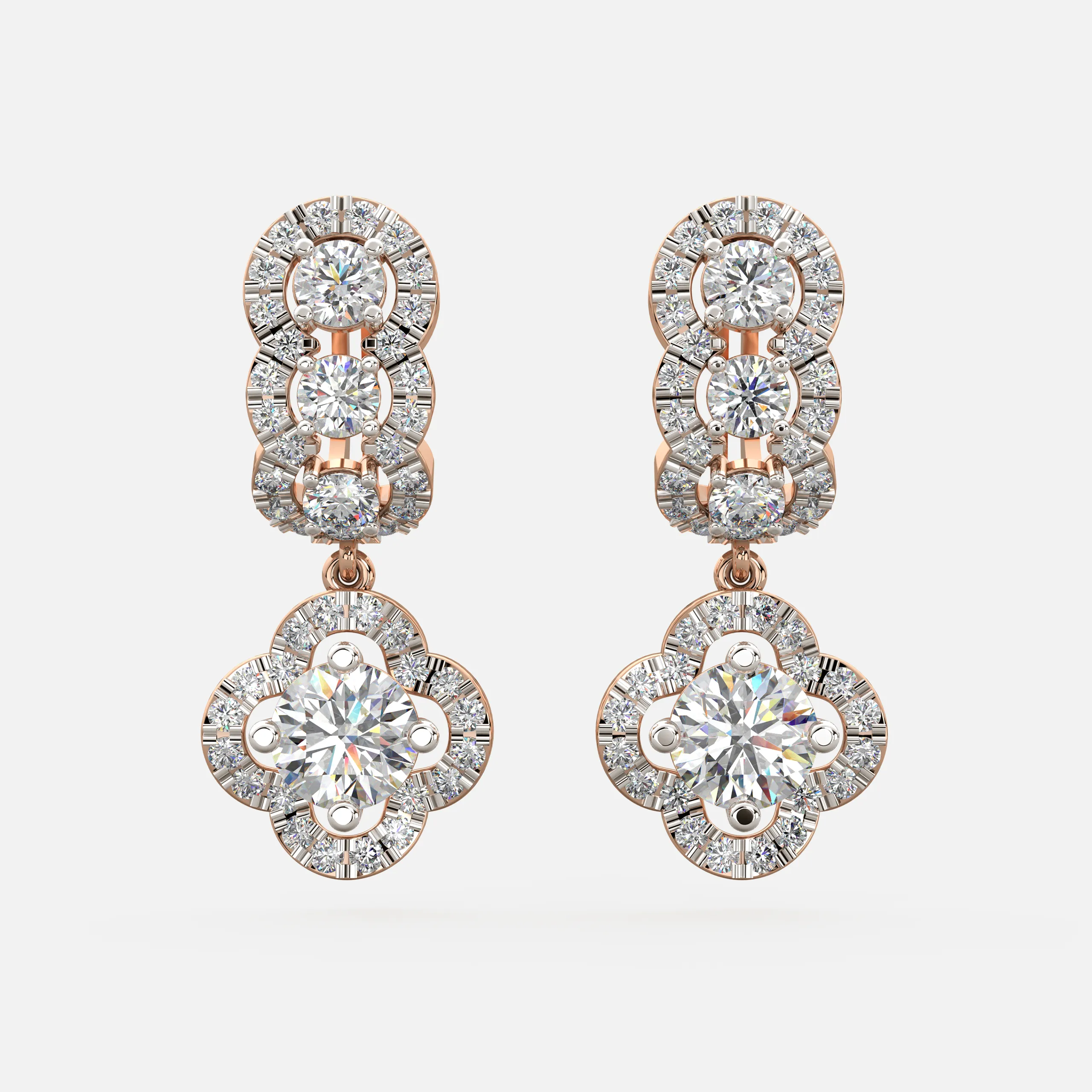 Imperial Clover Diamond Earrings