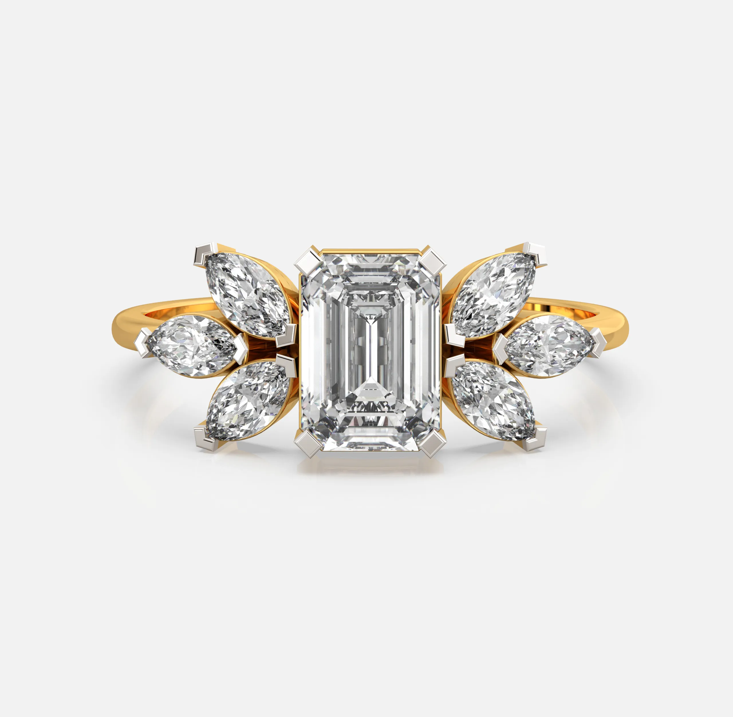 Lustre Petal Diamond Ring