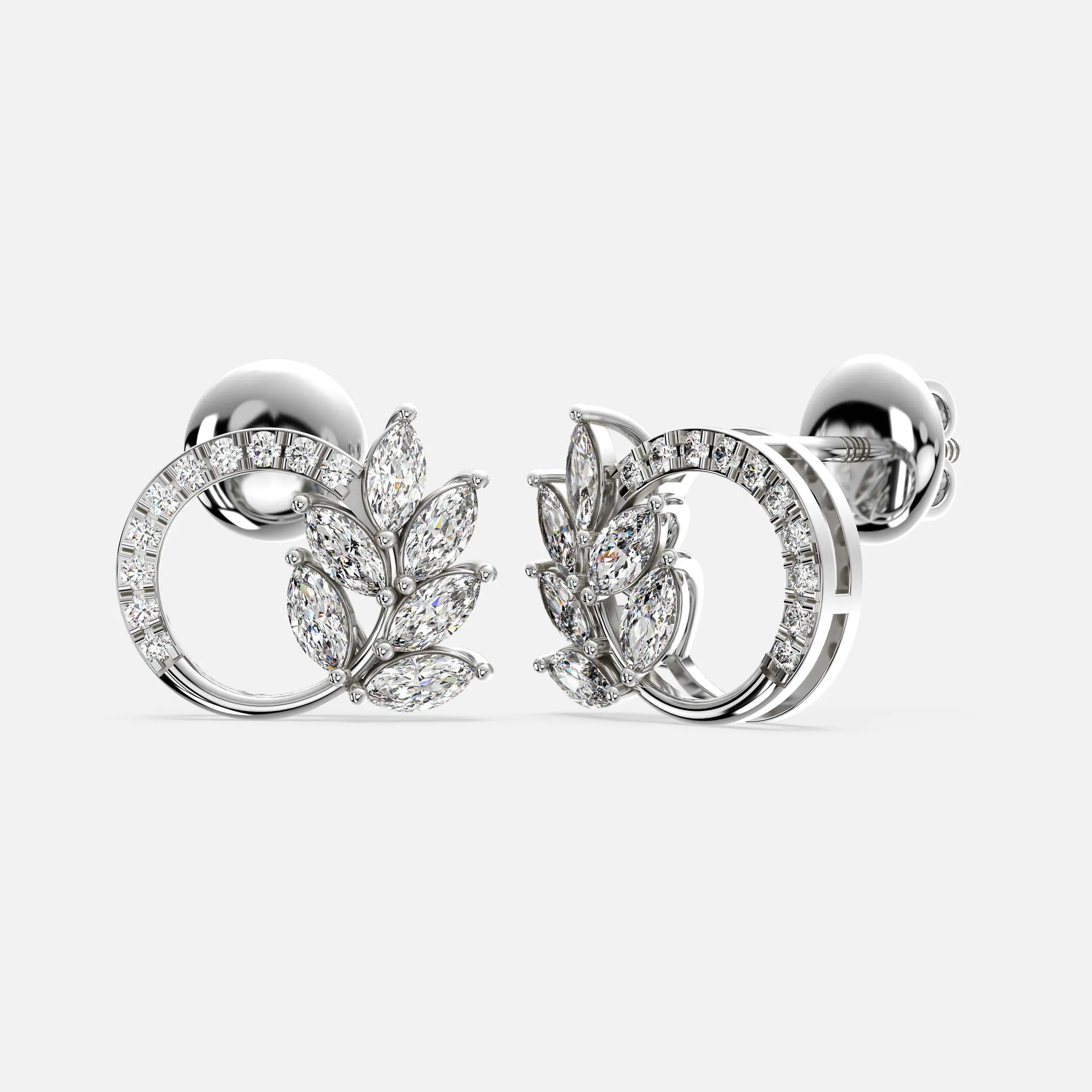 Circle of Grace Diamond Earrings