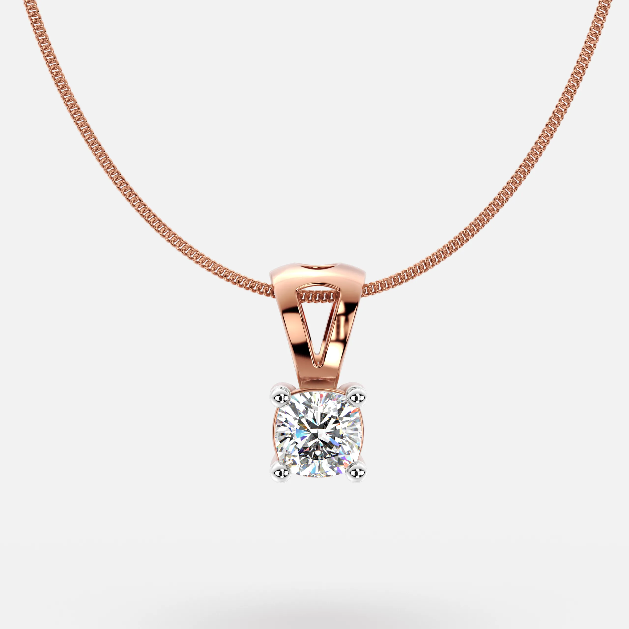 Petal Core Diamond Pendant