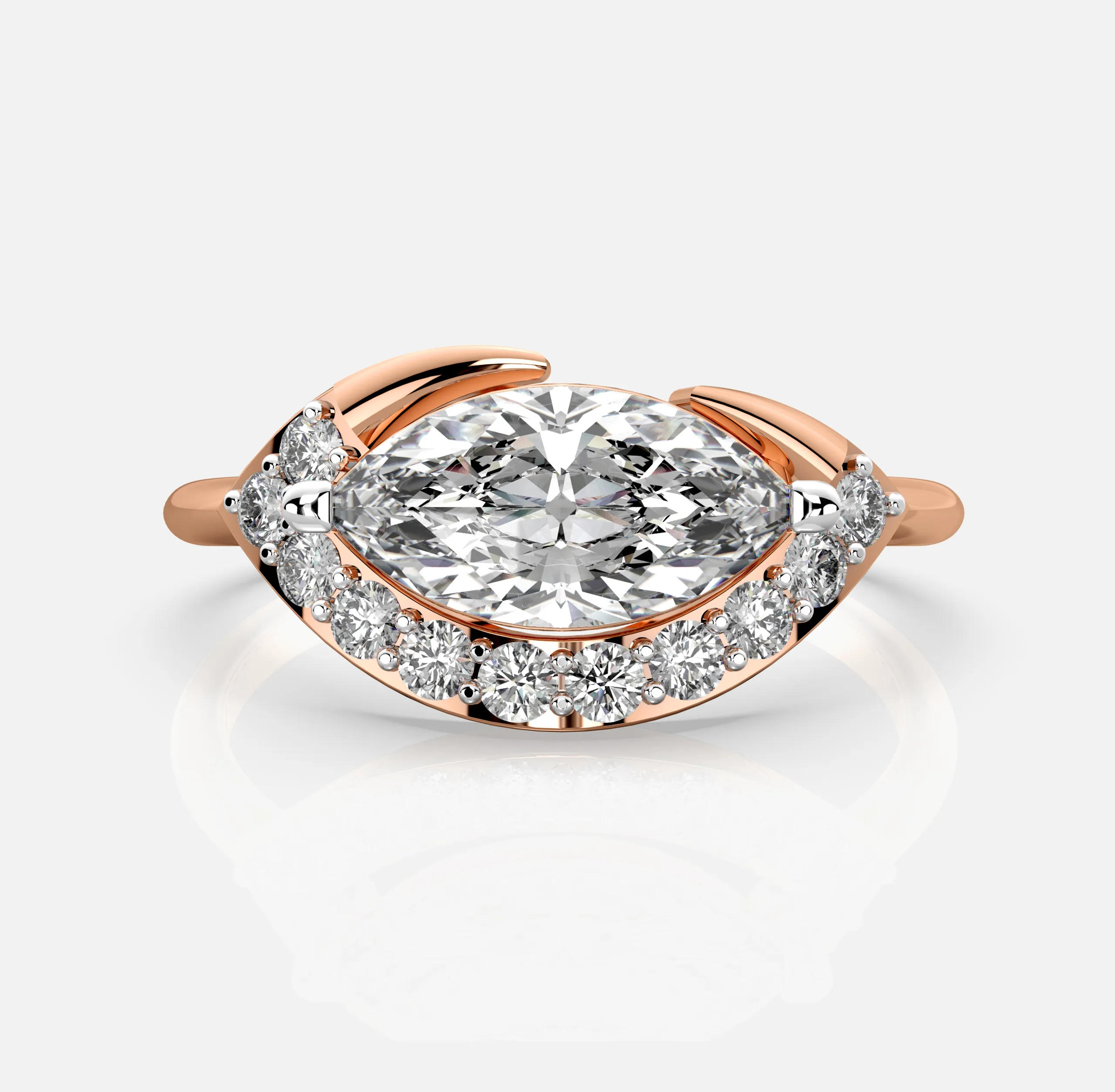 Marquise Embrace Ring