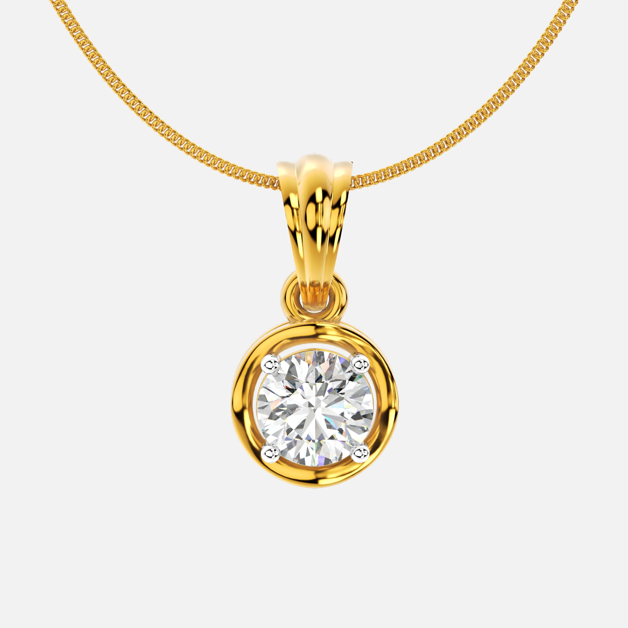Classic Solitaire Diamond Pendant