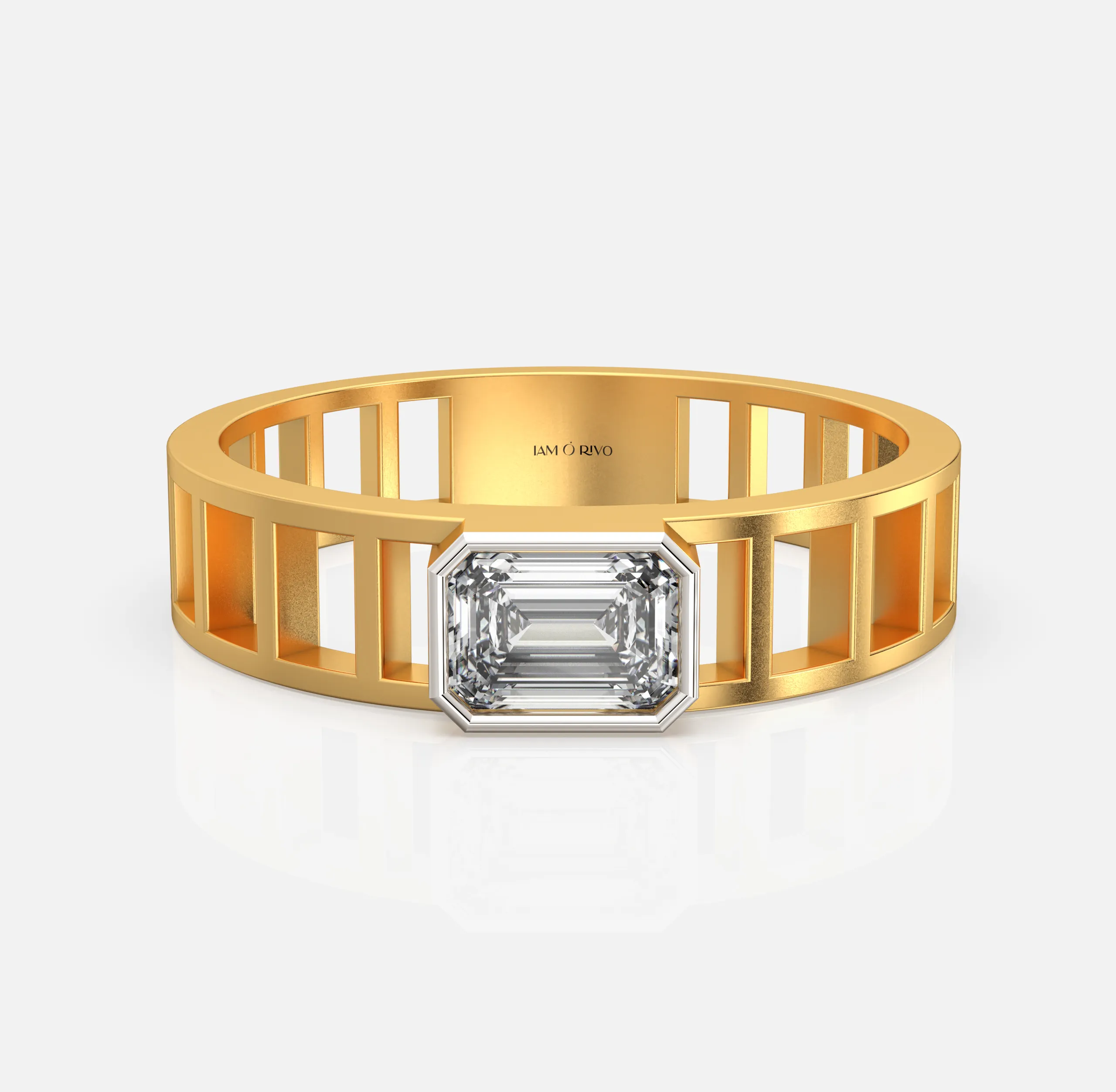 Apex Frame Diamond Men’s Ring
