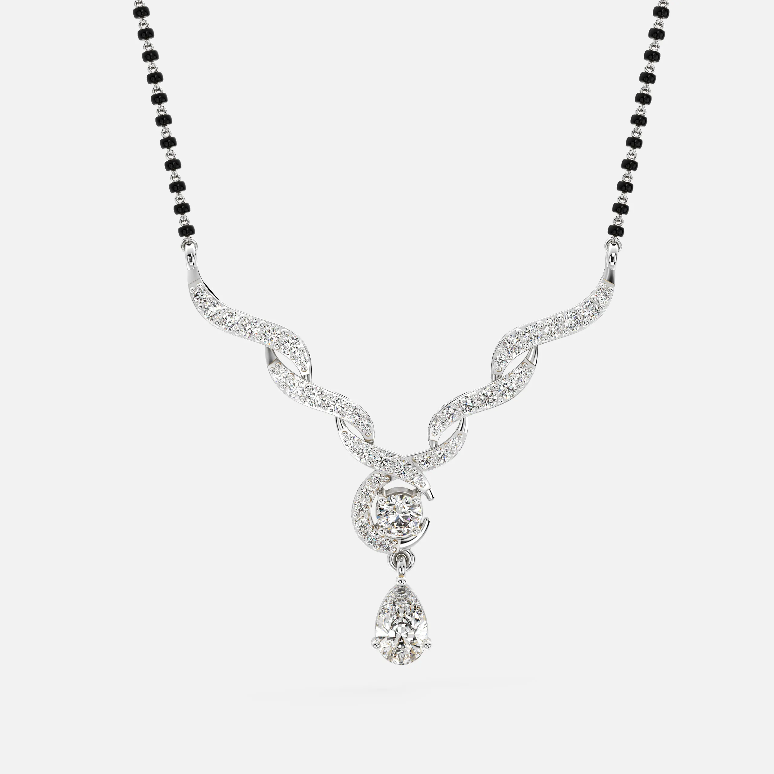 Flowing Diamond Mangalsutra