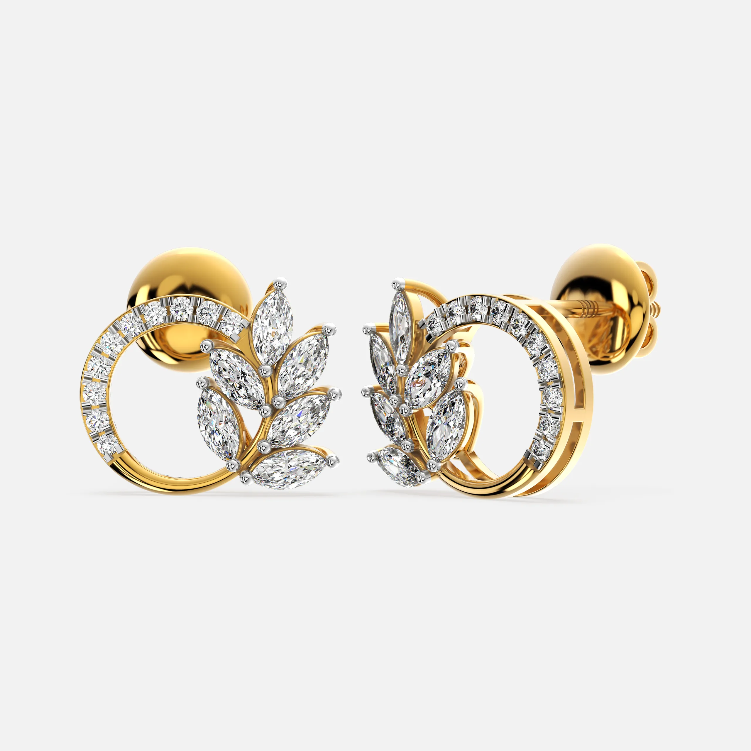 Circle of Grace Diamond Earrings