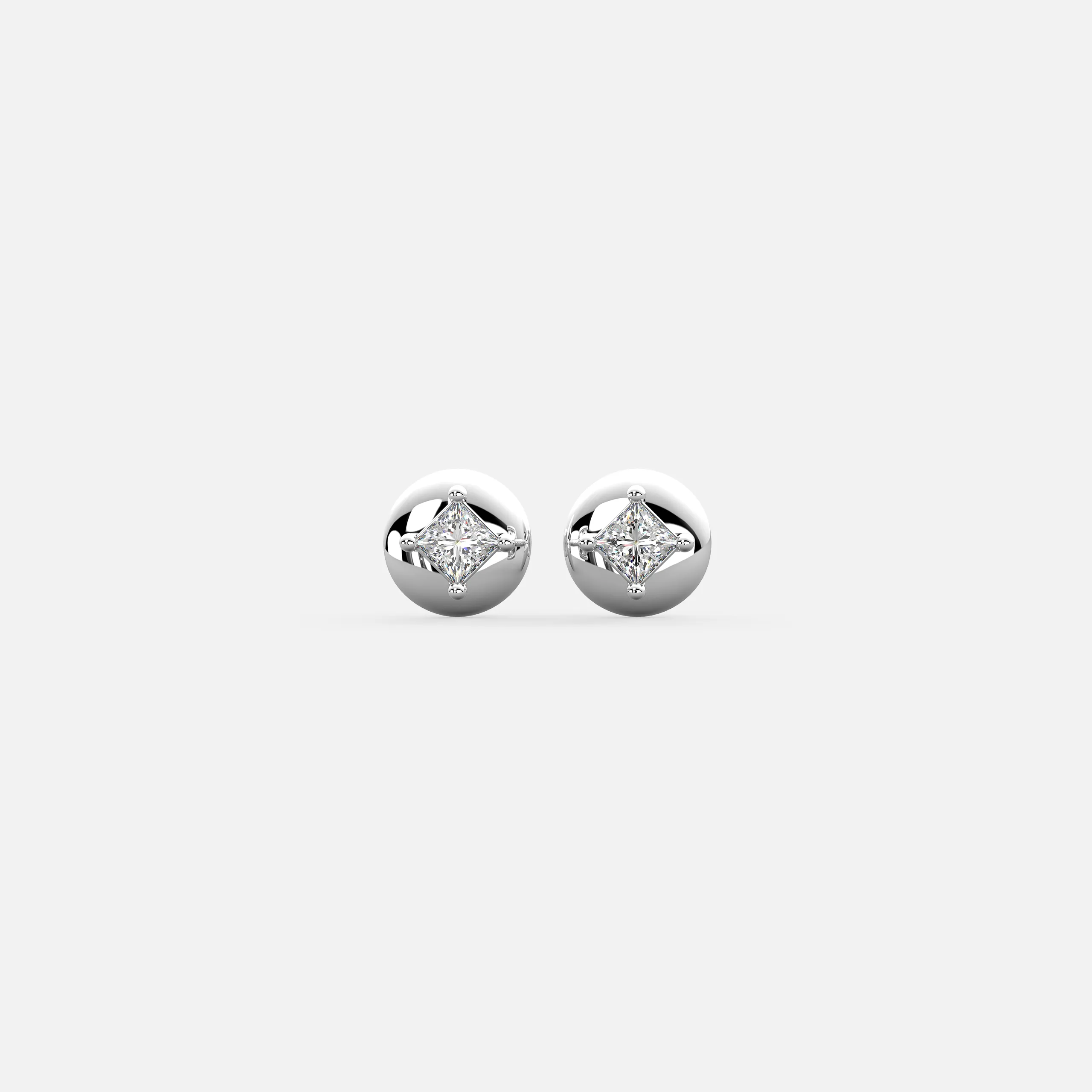 Radiant Princess Diamond Earrings