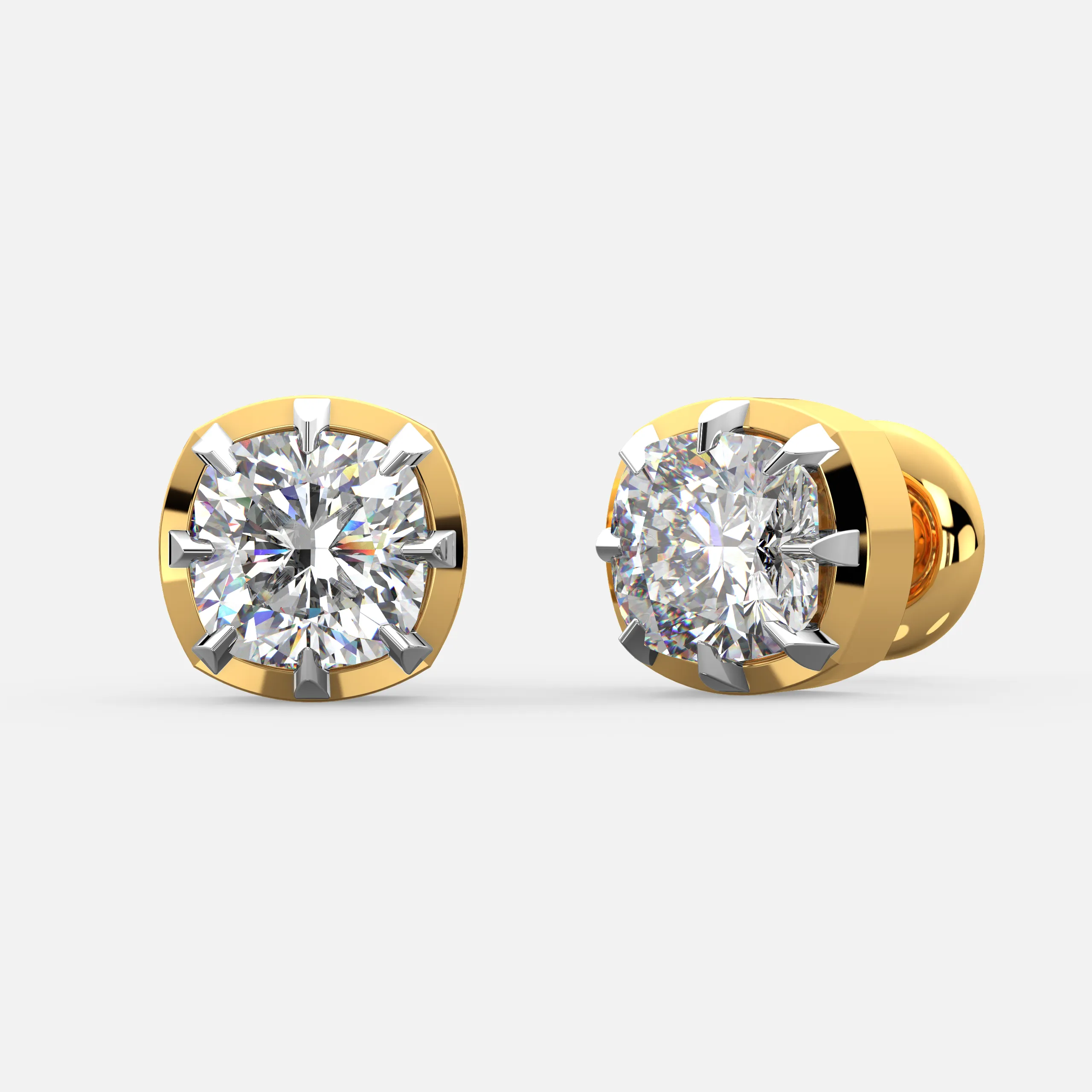 Regal Crown Diamond Earrings