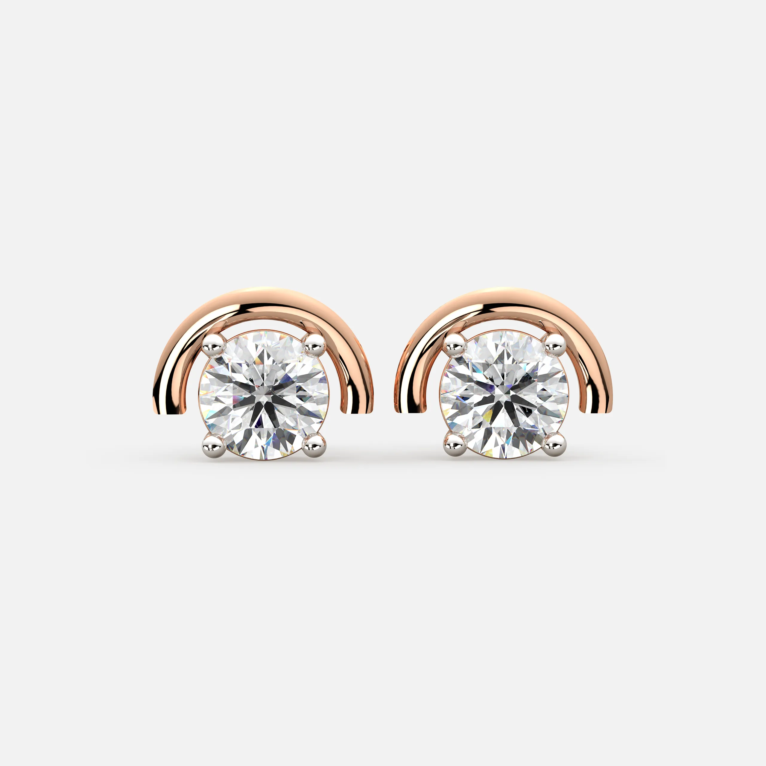 ArcGlow Diamond Earrings