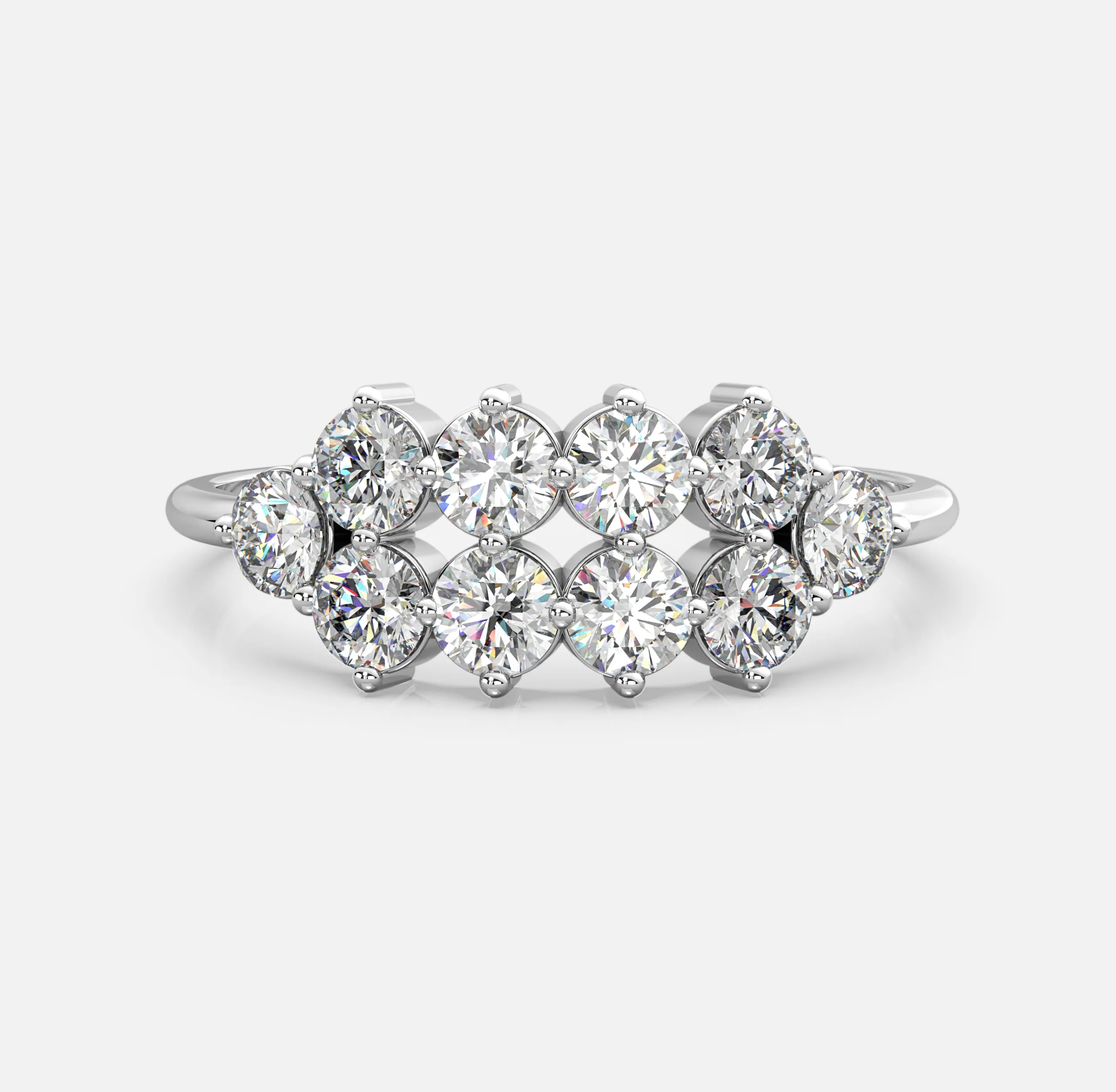Radiant Cluster Diamond Band