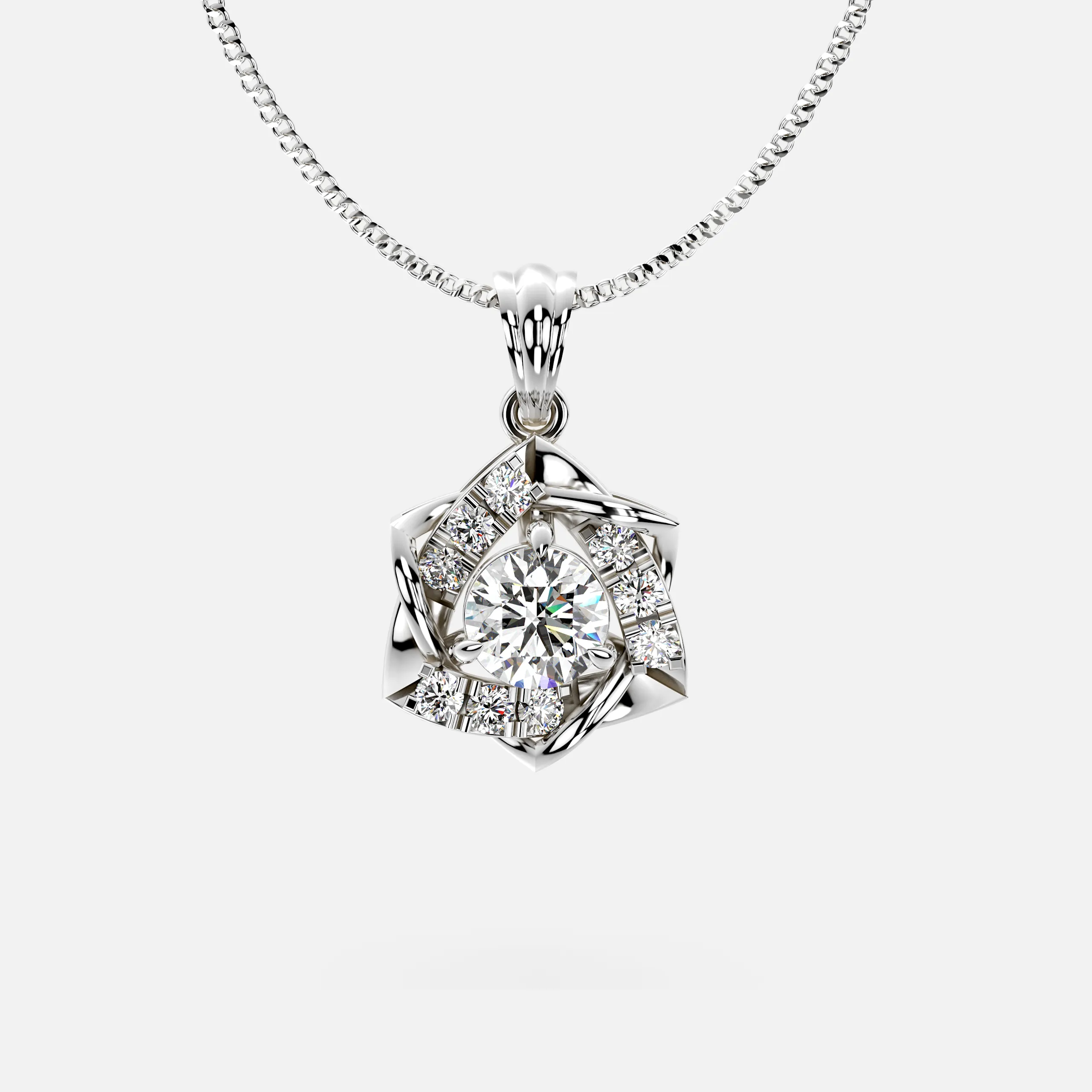 Eternal Twist Diamond Pendant